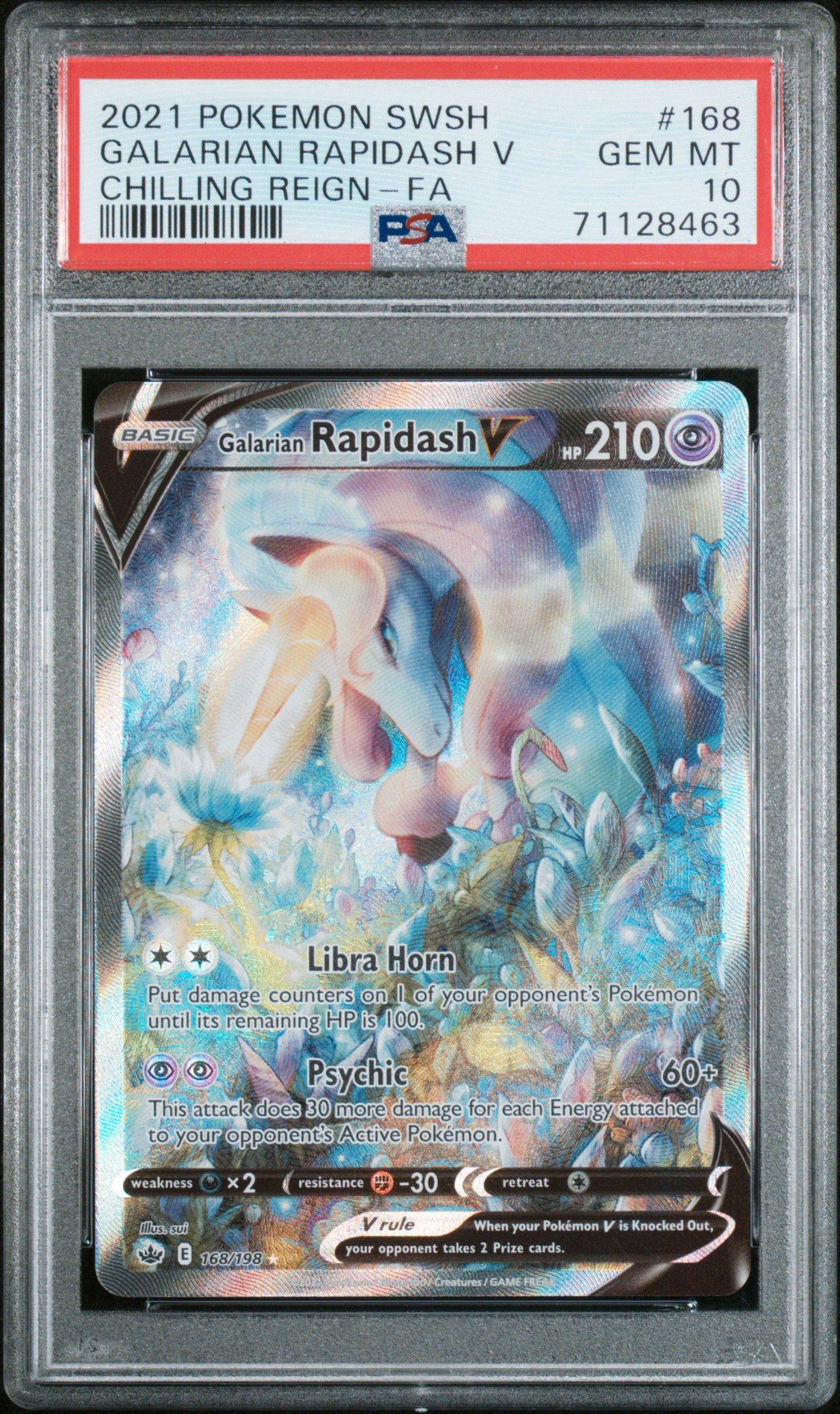 galarian rapidash pokemon card Galarian Rapidash V Alternate Art main image 1