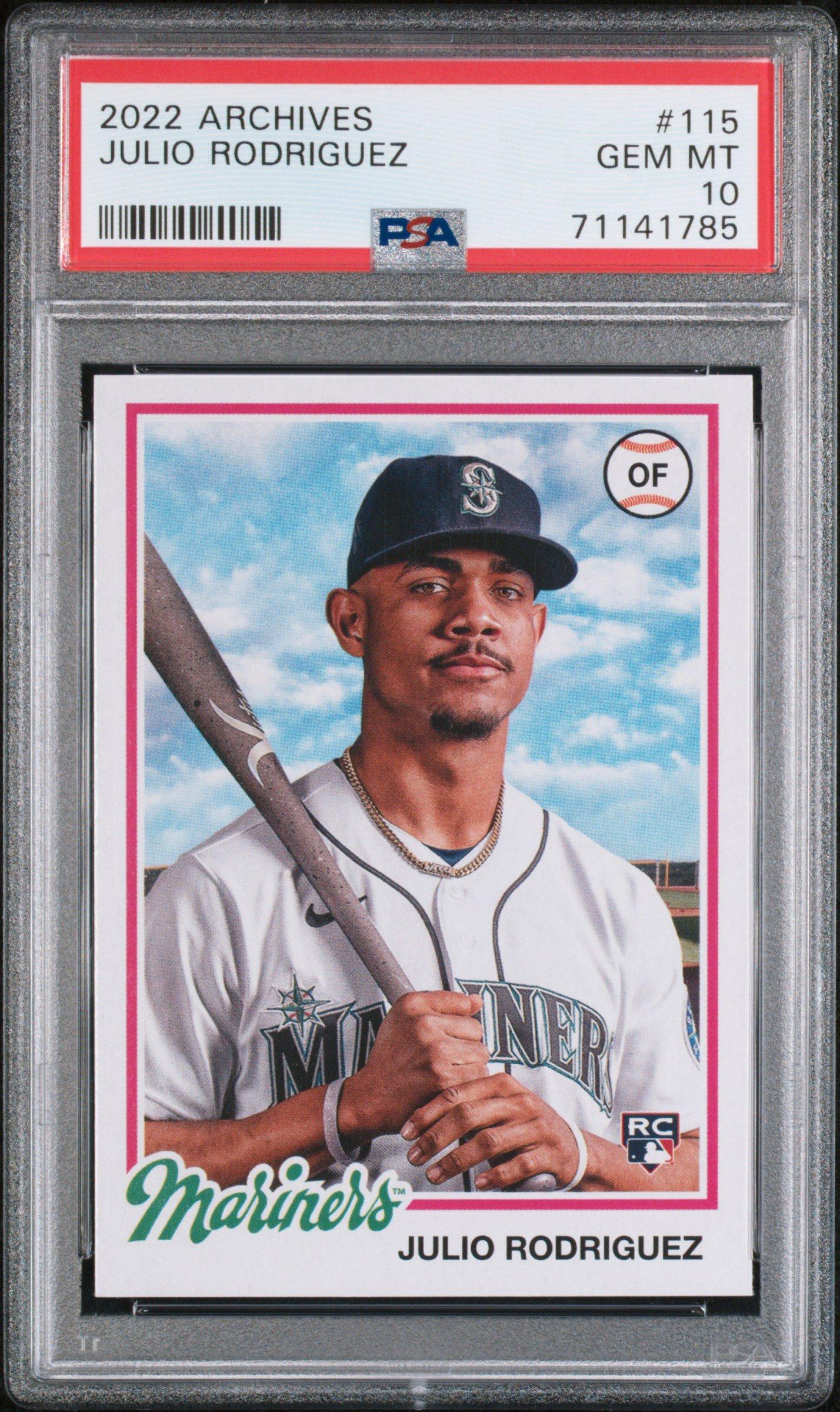 2022 Topps Archives 115 Julio Rodriguez PSA 10