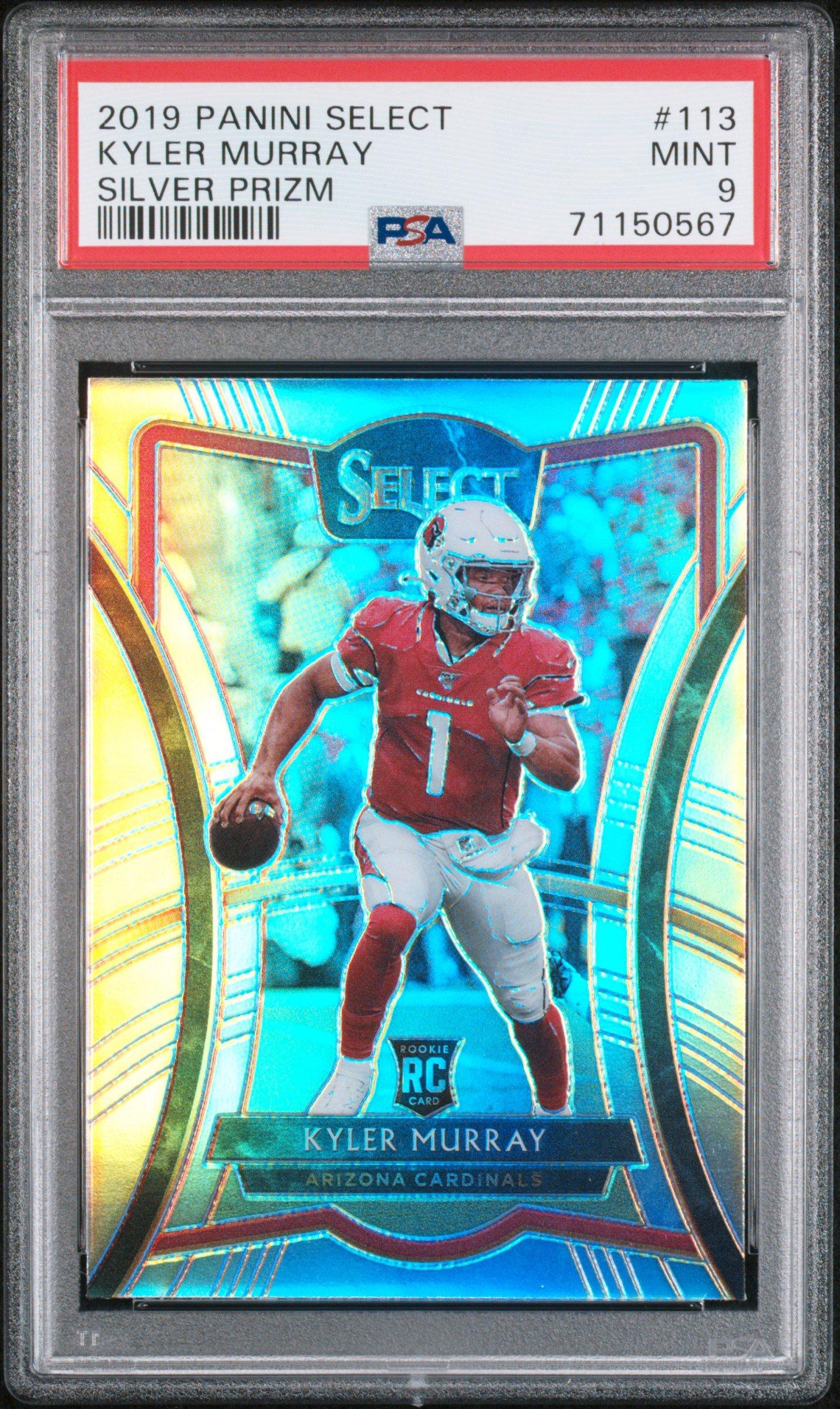 2019 Panini Select 113 Kyler Murray Silver Prizm PSA 9