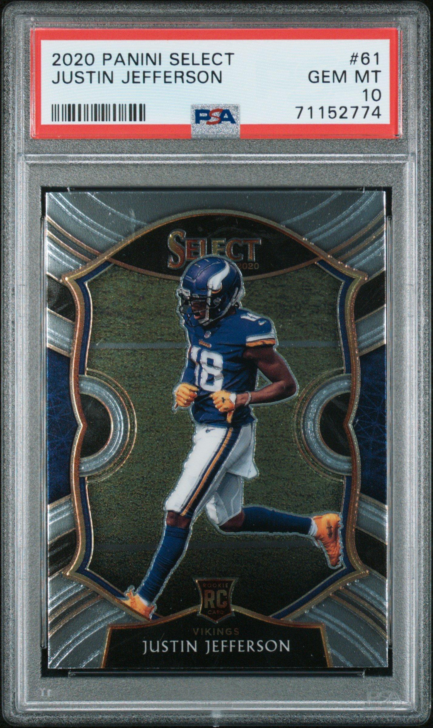 2020 Panini Select Justin Jefferson PSA 10