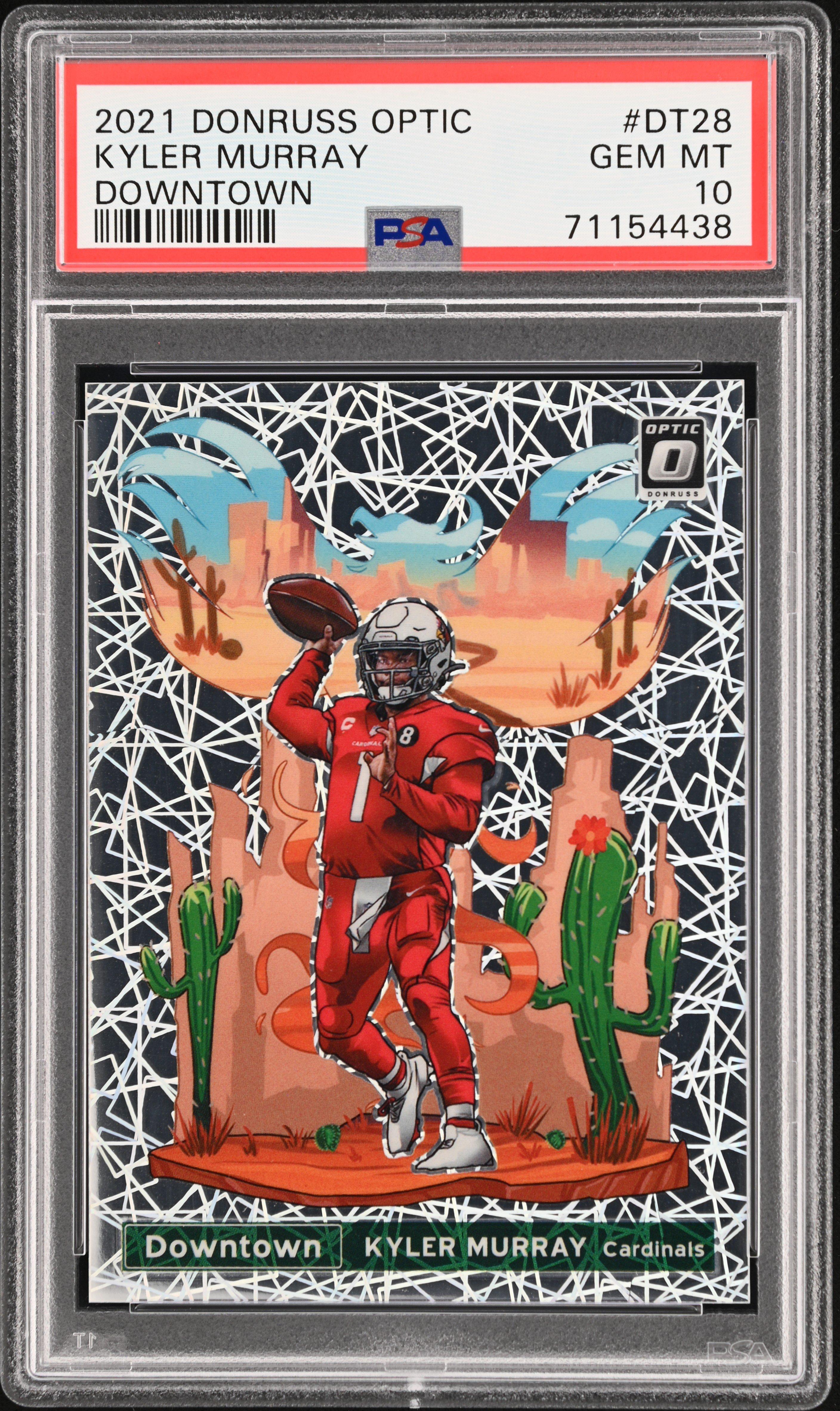 2021 Panini Donruss Optic Downtown Dt28 Kyler Murray PSA 10 Graded