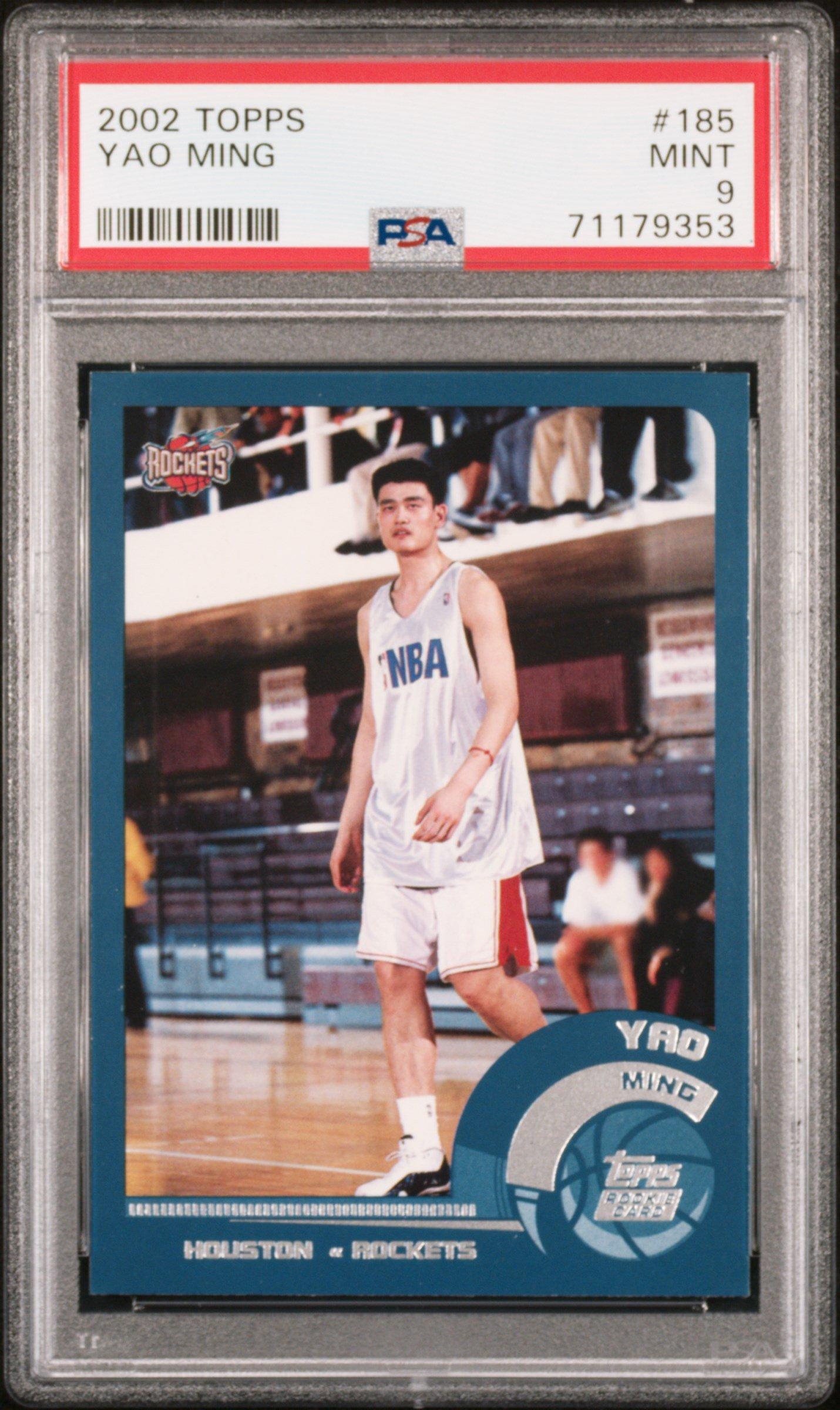 2002 Topps 185 Yao Ming PSA 9