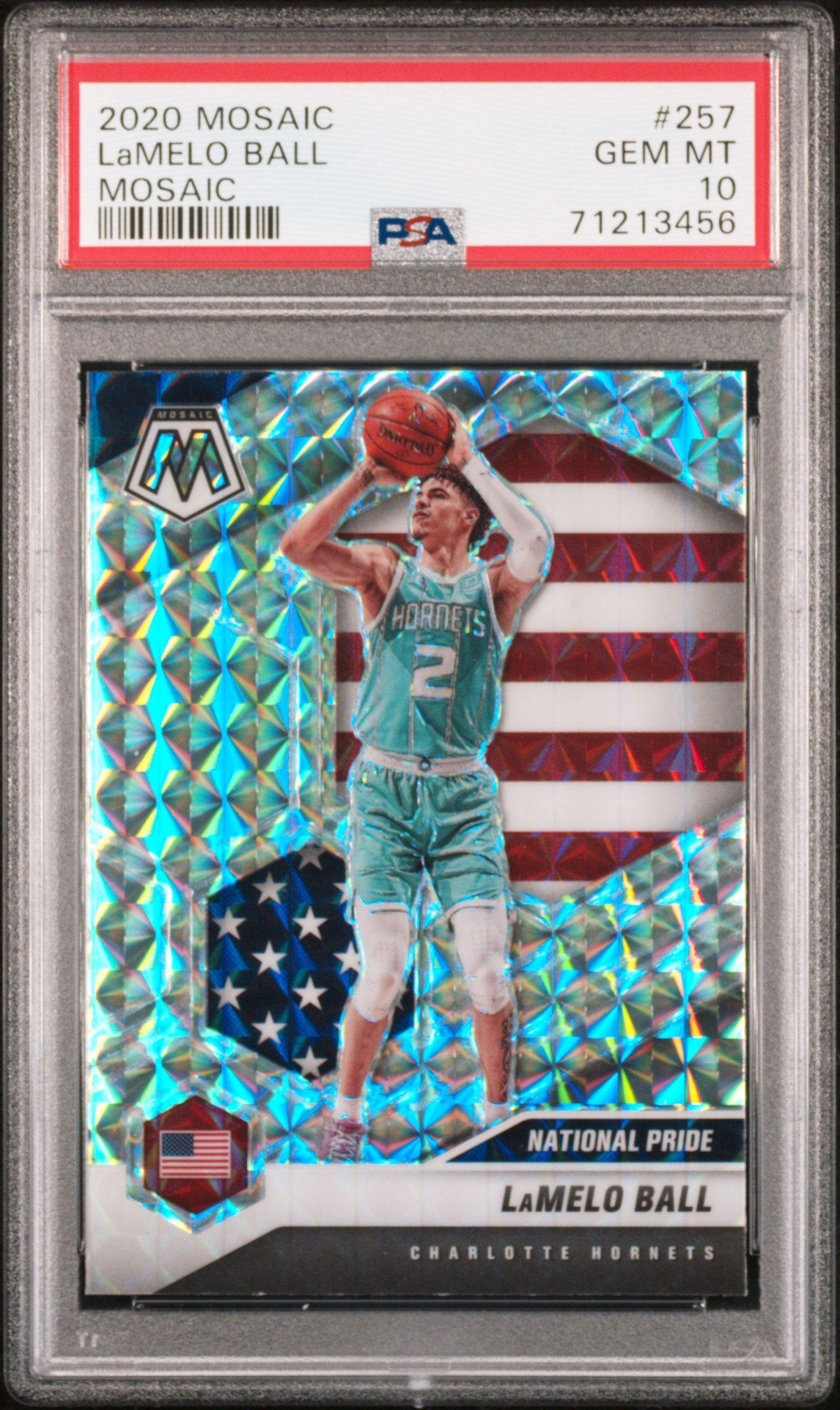 2020 Panini Mosaic 257 Lamelo Ball Mosaic PSA 10 Graded Card 