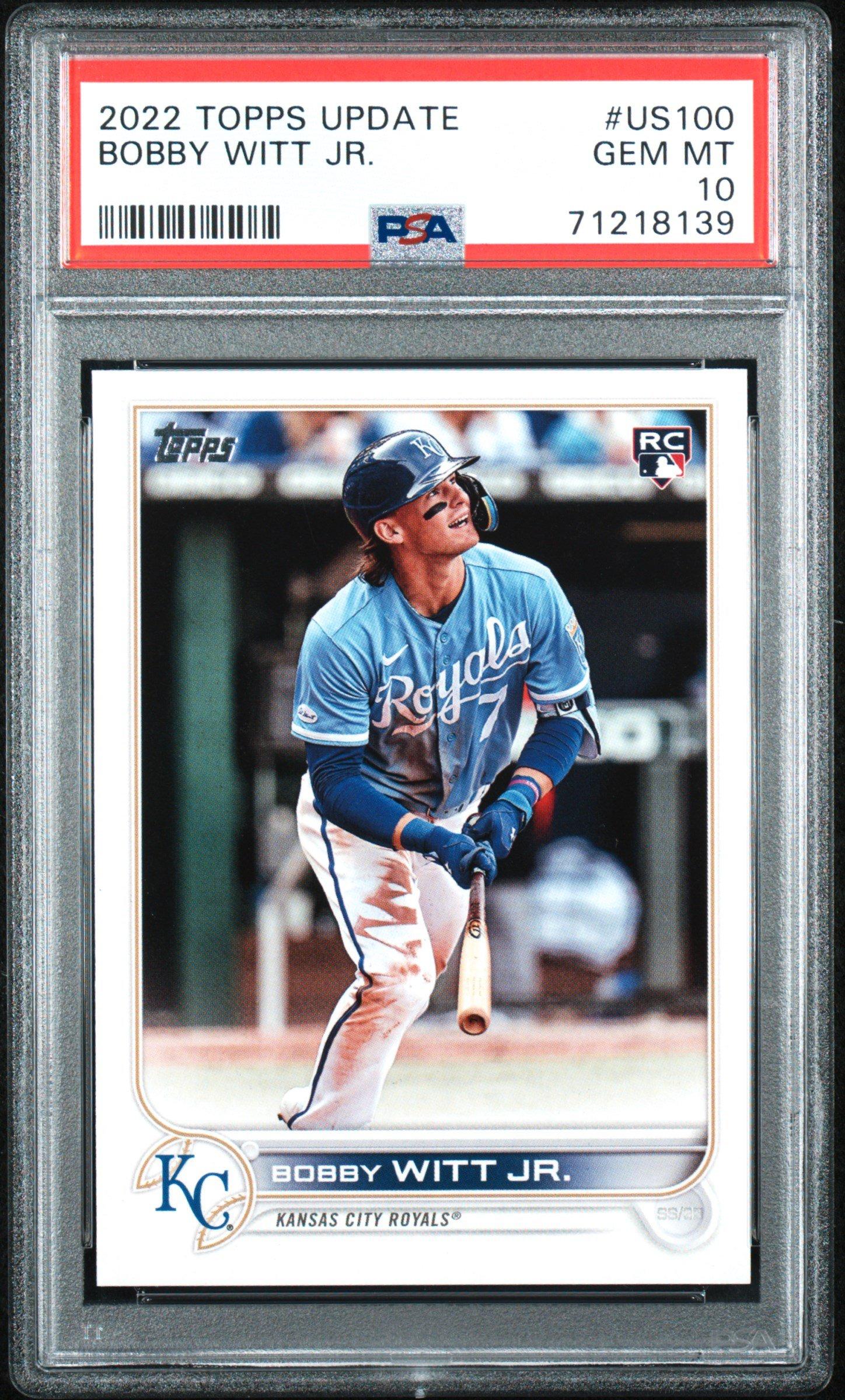 2022 Topps Update Us100 Bobby Witt Jr. PSA 10 Graded Card | GameStop