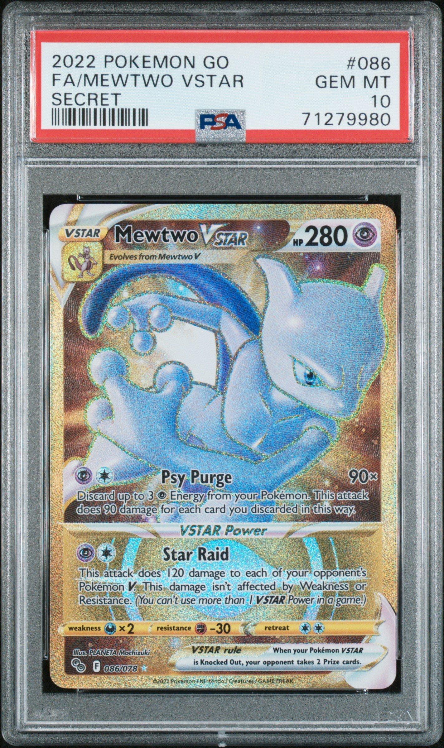 2022 Pokemon Go 086 Full Art/mewtwo Vstar Secret PSA 10 | GameStop