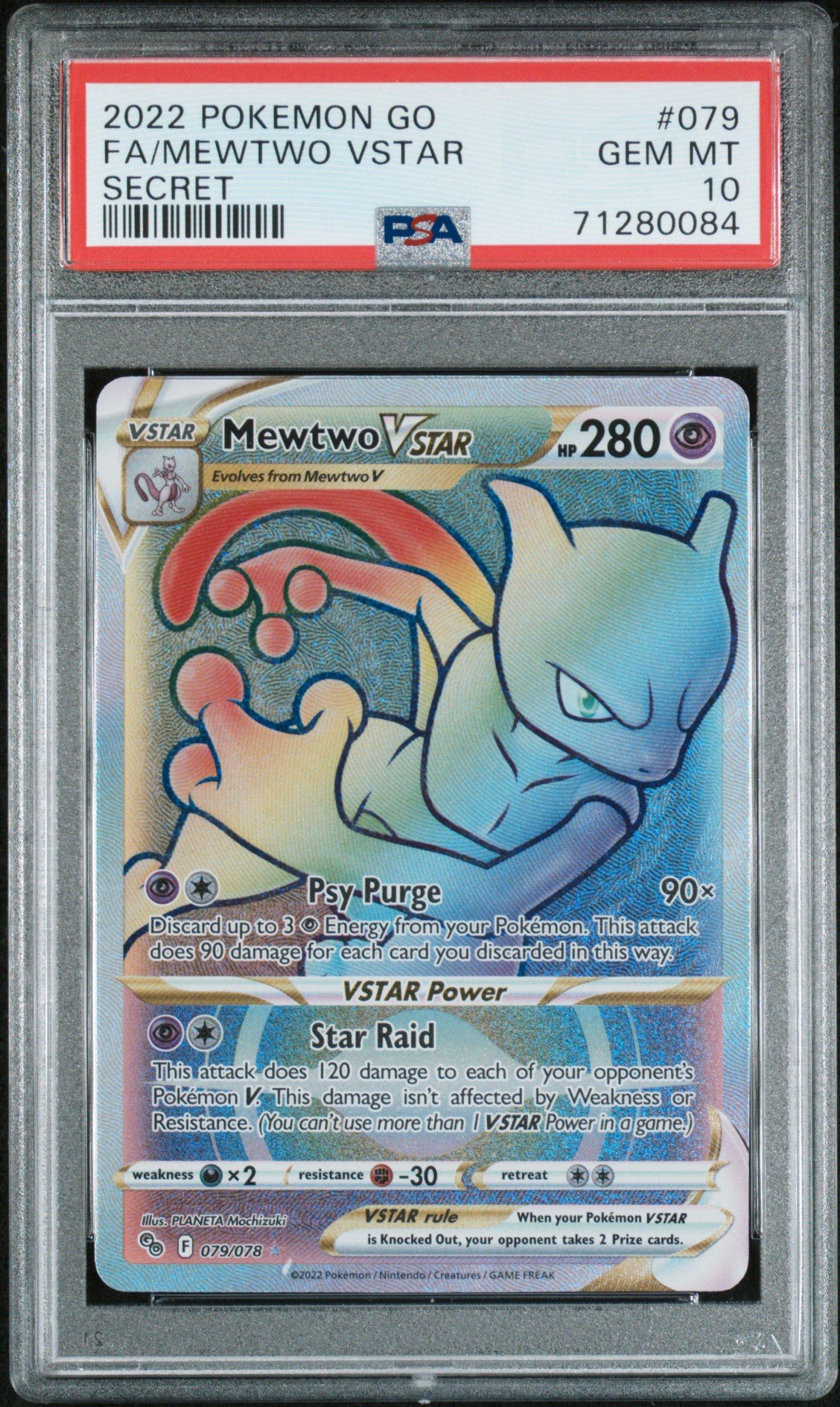 2022 Pokemon Go 079 Full Art/mewtwo Vstar Secret PSA 10 Graded Card |  GameStop