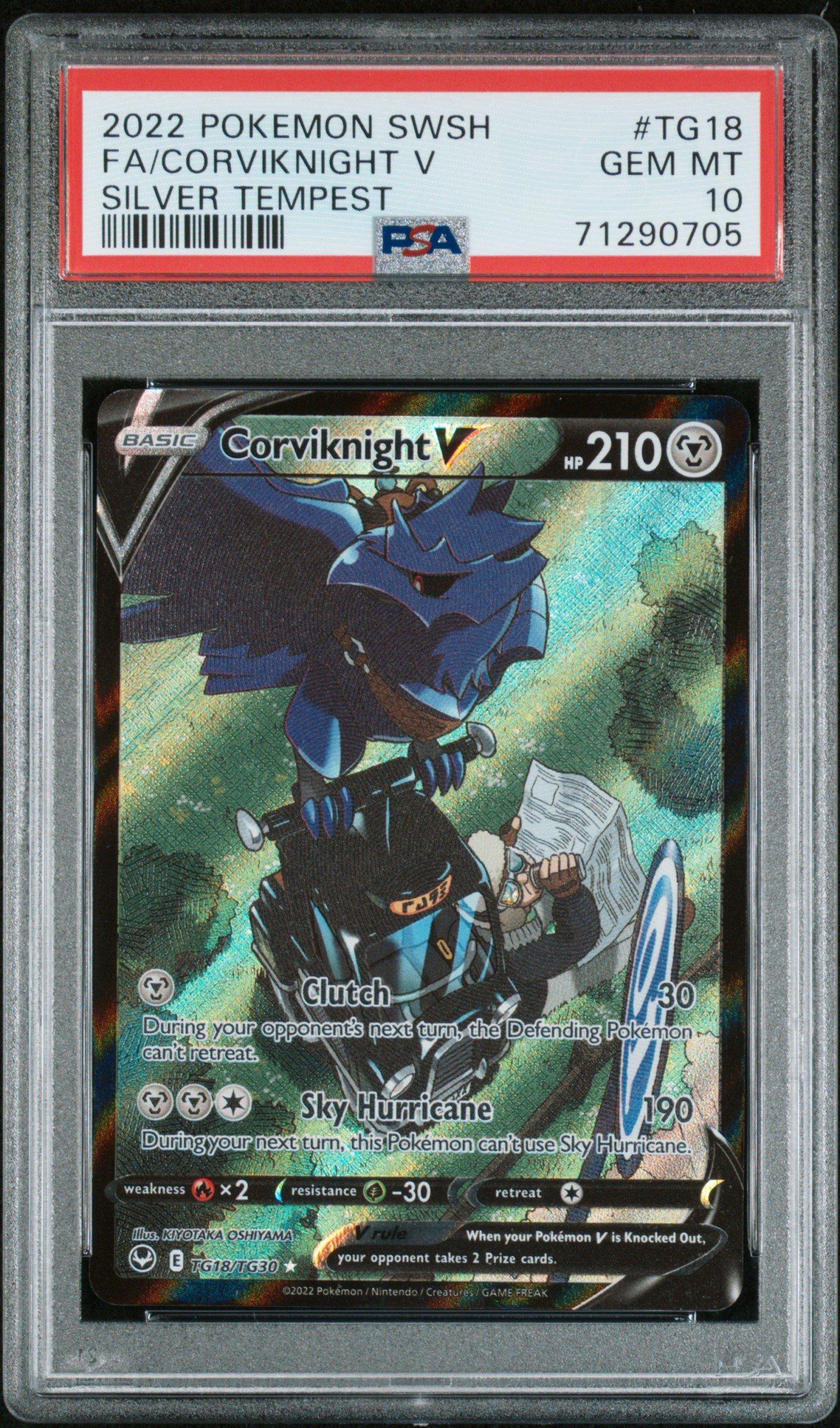 2022 Pokemon Sword & Shield Silver Tempest Tg18 Full Art