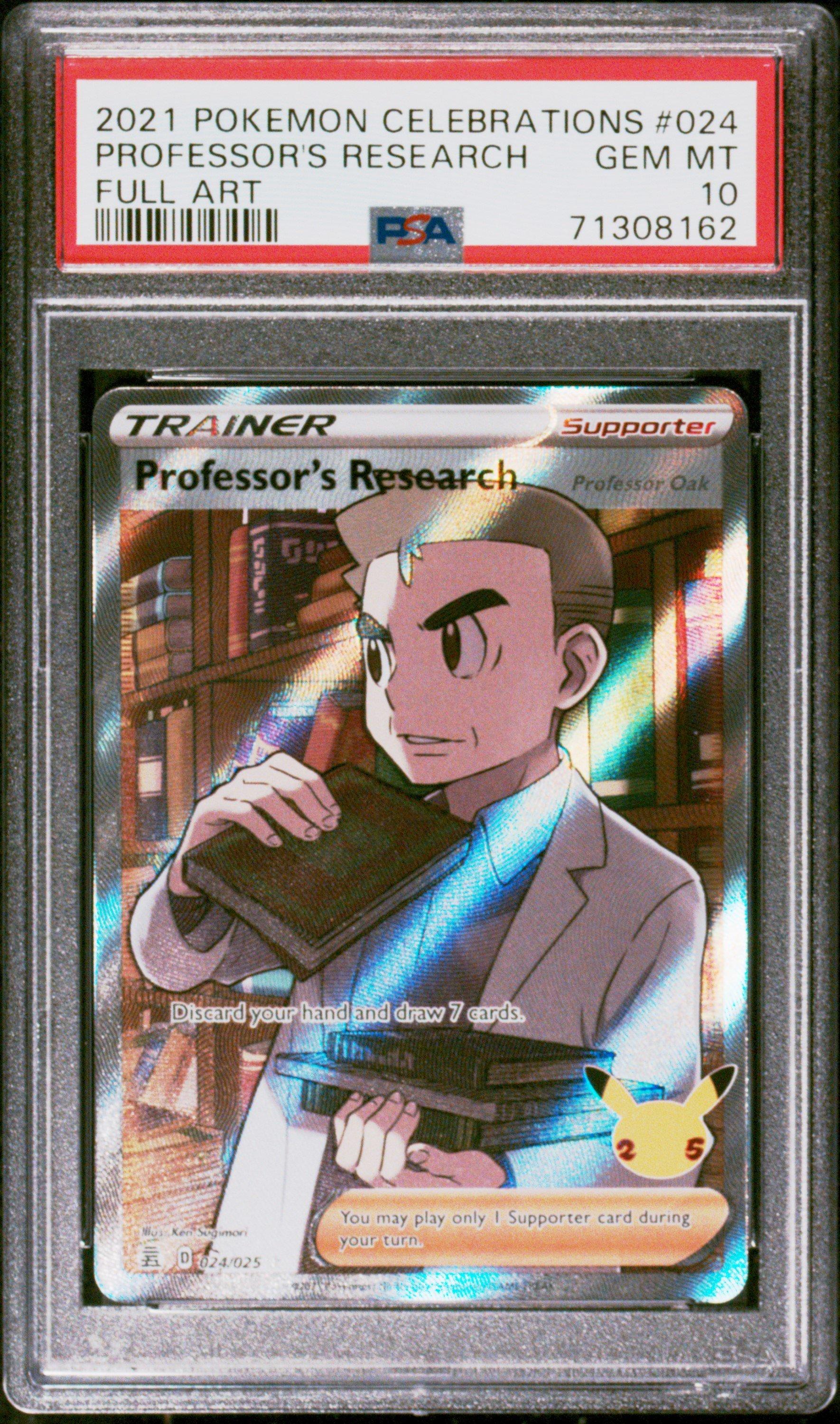 2021 Pokemon Celebrations 024 Full Art/professor's Research PSA