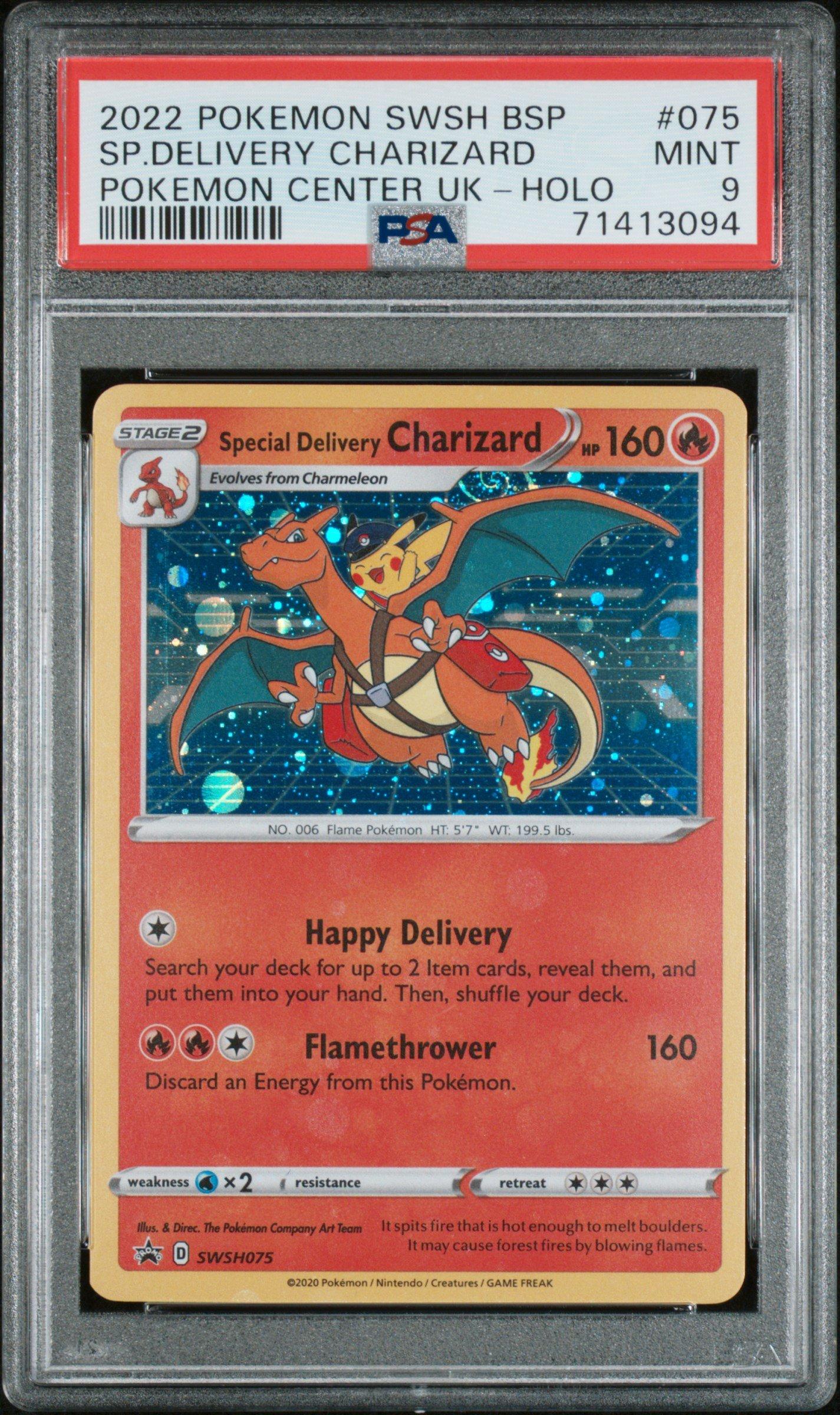 pokmon tcg special delivery charizard promo card TCG: ex Super-Premium Collection (3 Foil Cards, 1 Card-Display Figure & 10 Booster Packs) : Toys & Games Celebrate the incredible history of the TCG hobby by adding this Charizard EX 2024 Pokemon Scarlet Special Delivery Charizard SWSH Black