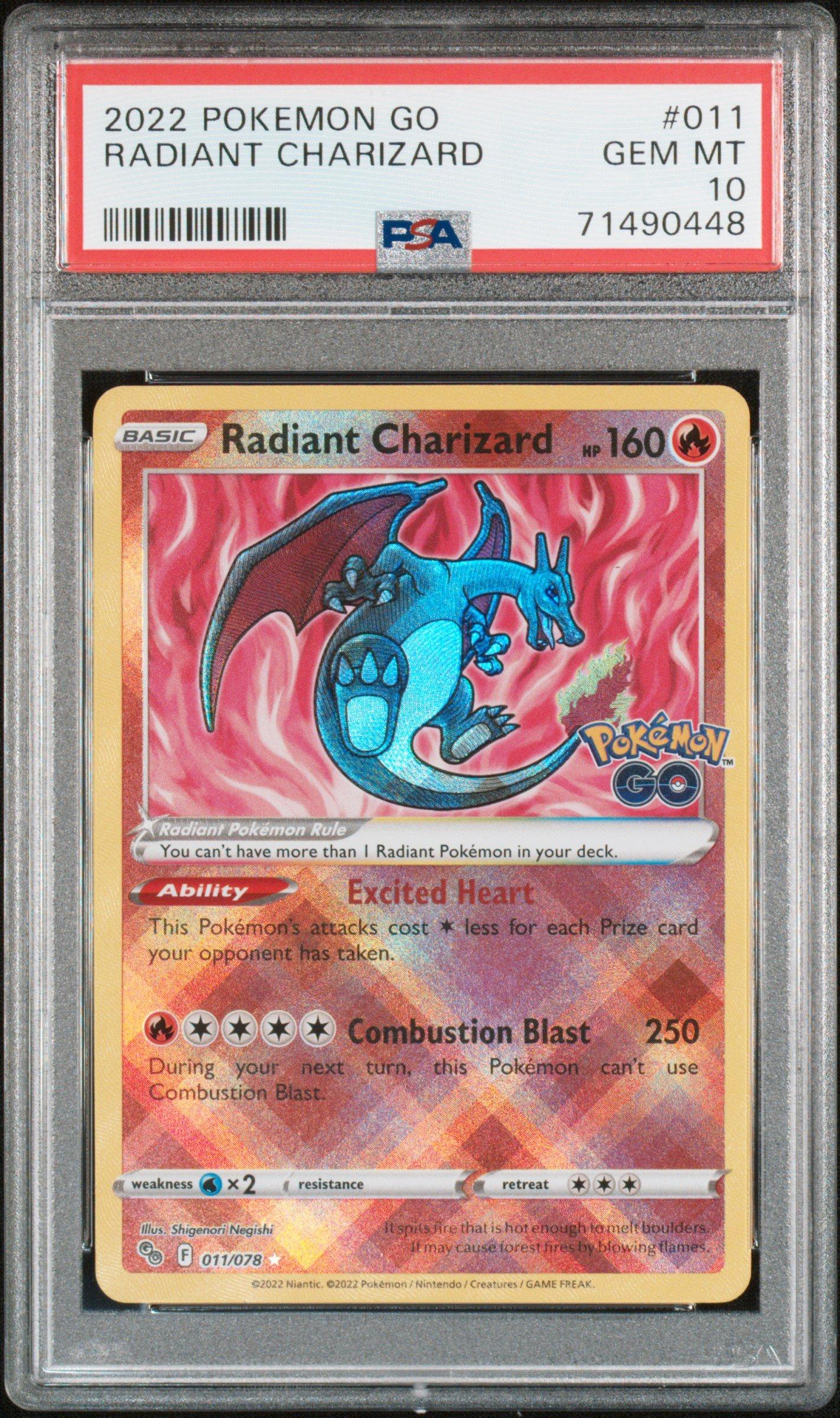2022 ポケモンGO リザードン psa10 #011 GEM MT 10 2022 Pokemon Go Japanese 010 Charizard-holo PSA 10 Graded Card