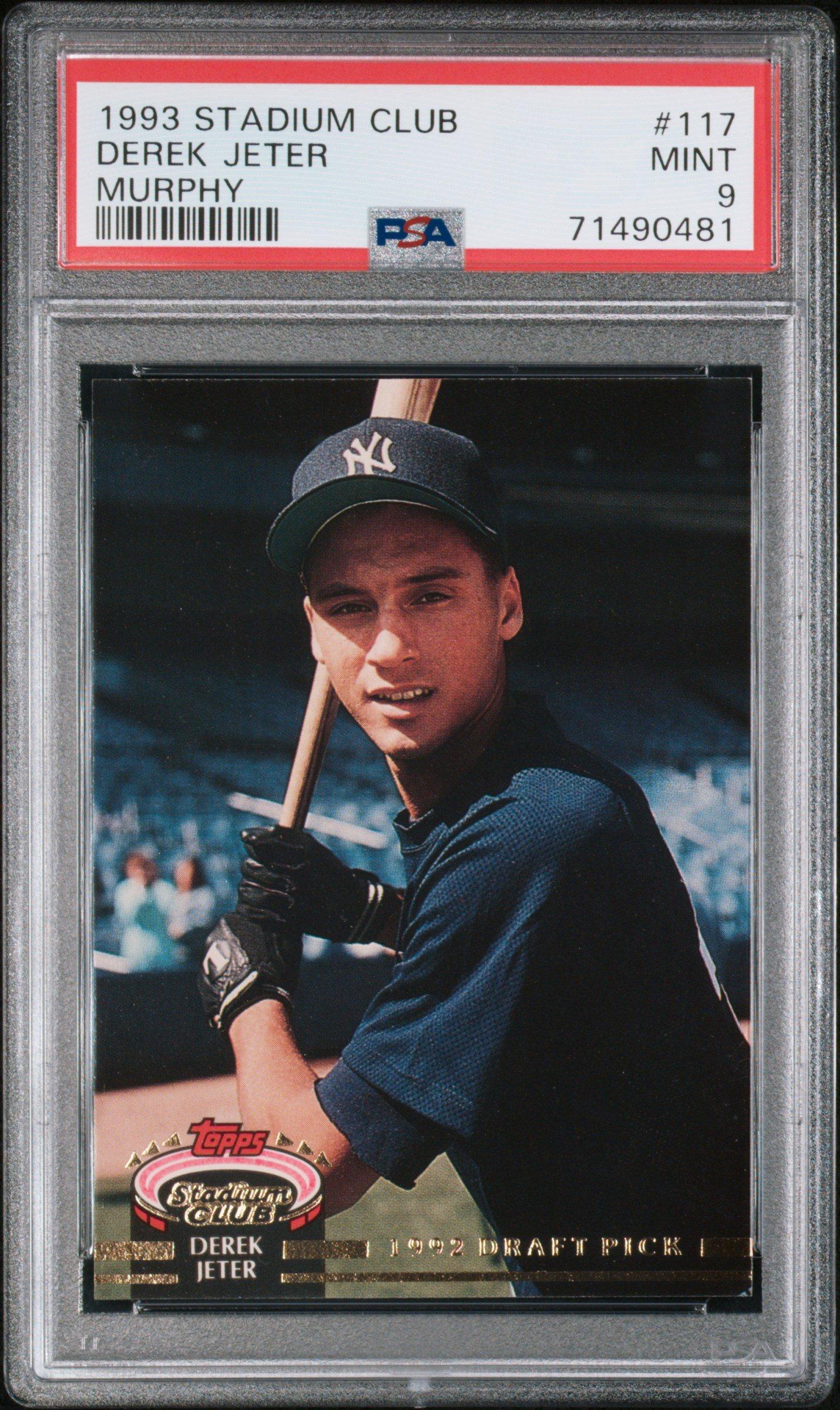 1993 Stadium Club Murphy 117 Derek Jeter PSA 9 Graded Card | GameStop