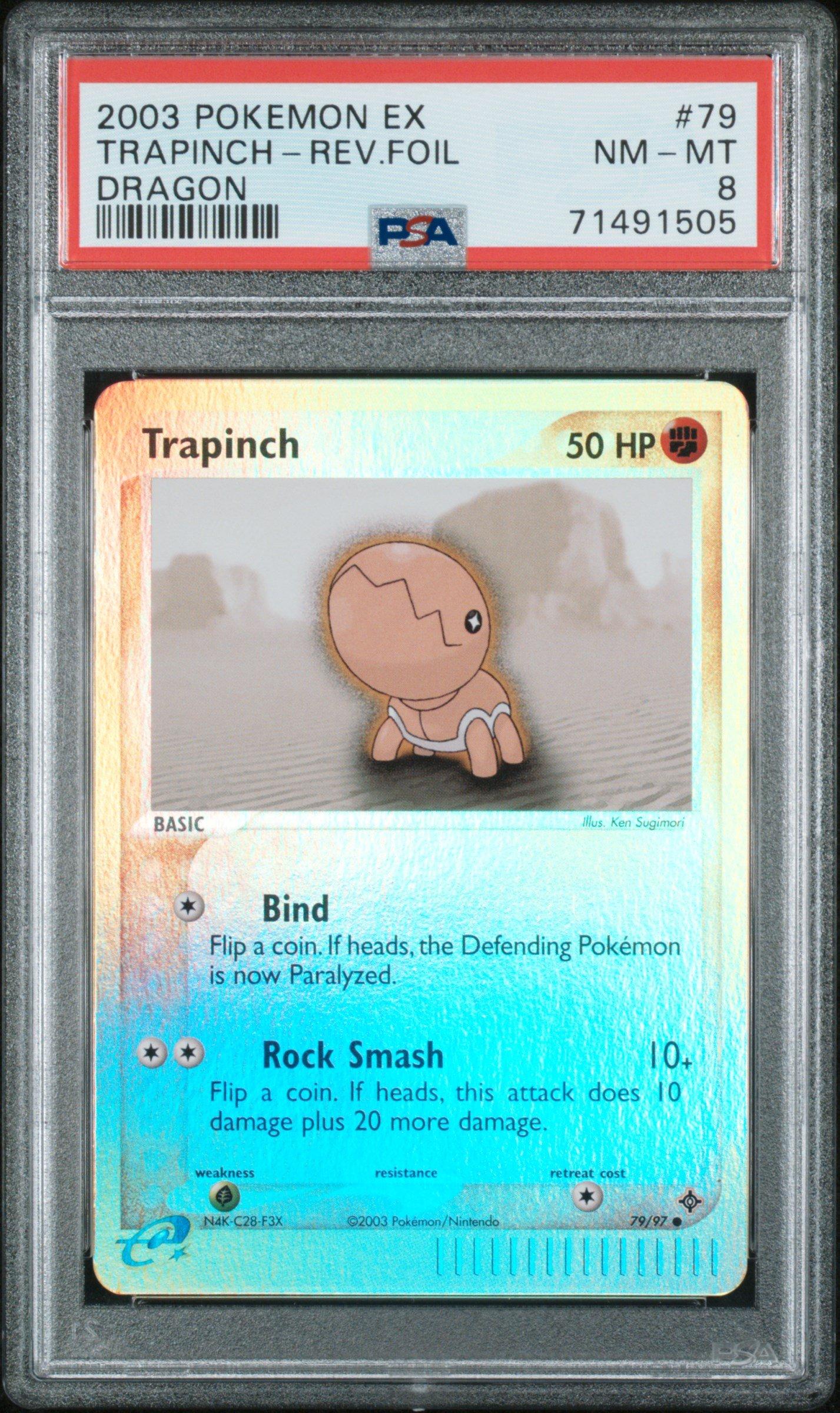 2003 Pokemon Ex Dragon 79 Trapinch-reverse Foil PSA 8 Graded Card | GameStop
