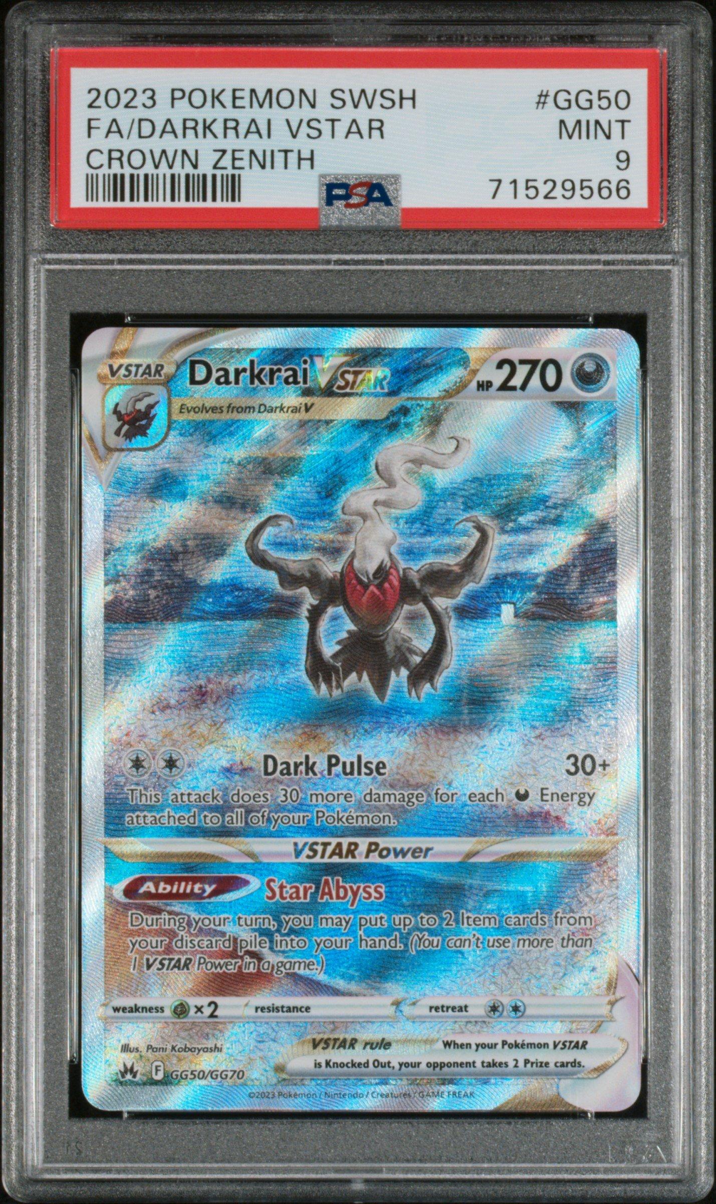 2023 Pokemon Sword And Shield Crown Zenith Gg50 Full Art/darkrai