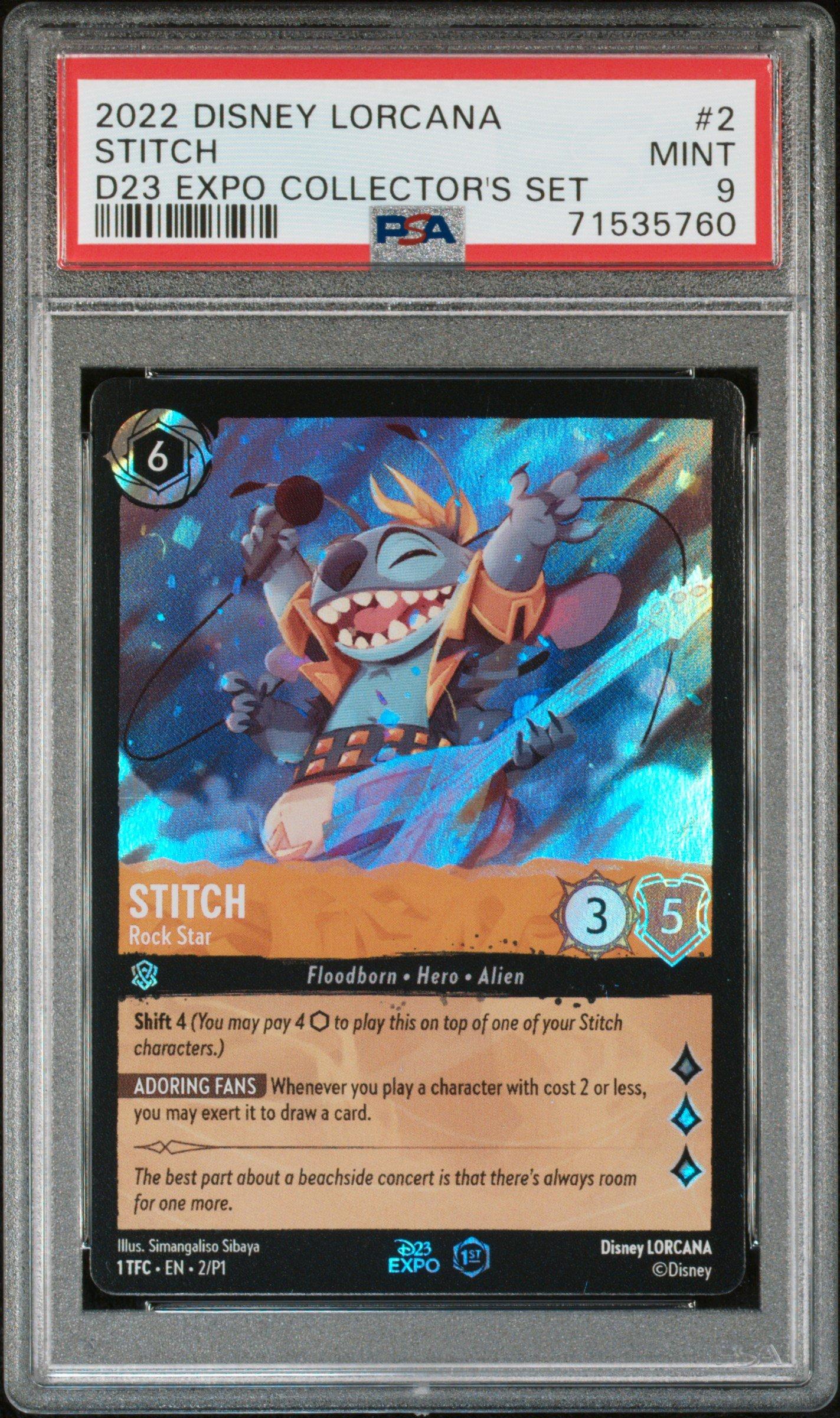 2022 Disney Lorcana Promo 2 Stitch - Rock Star D23 Expo