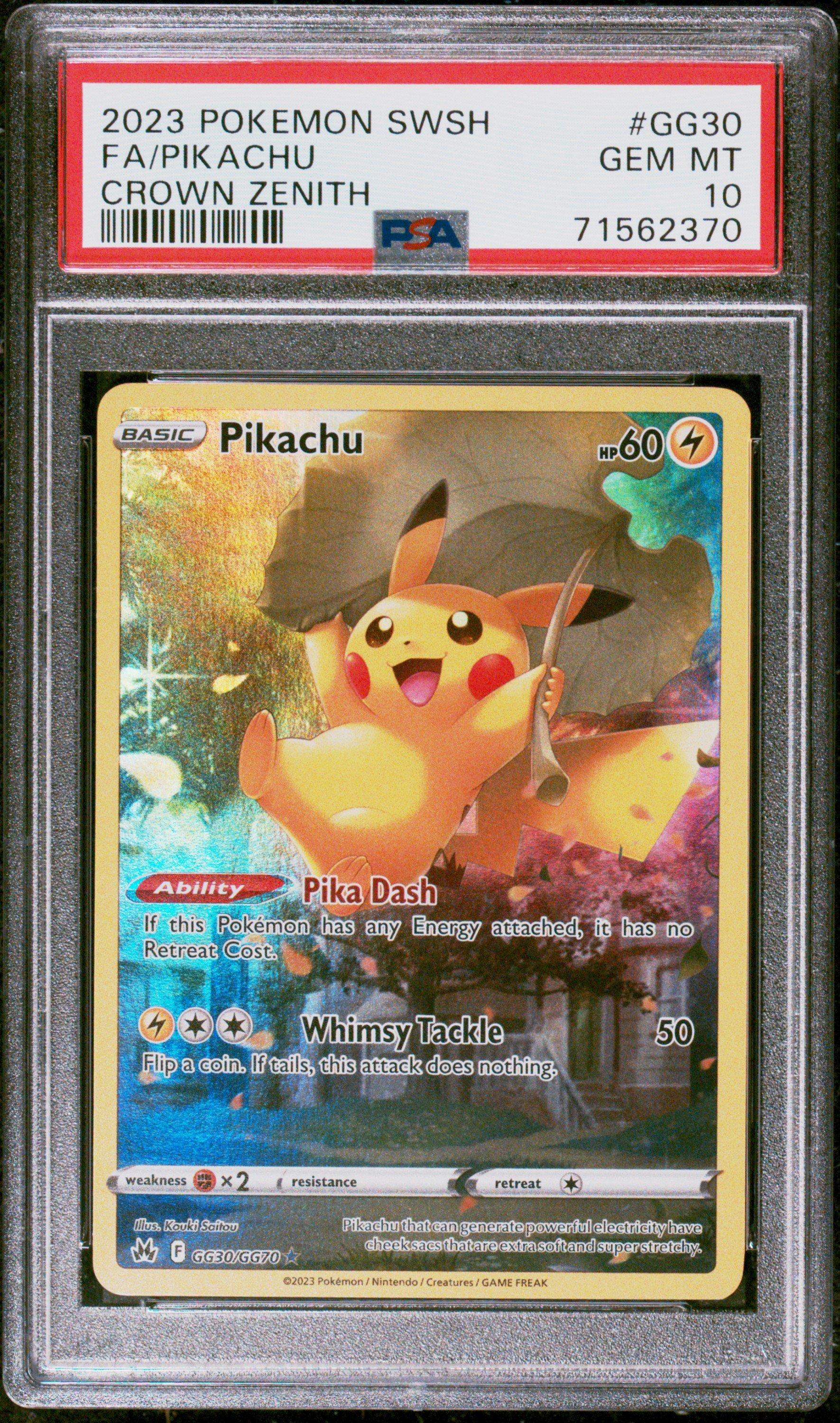 2023 Pokemon Sword And Shield Crown Zenith Gg30 Full Art/pikachu
