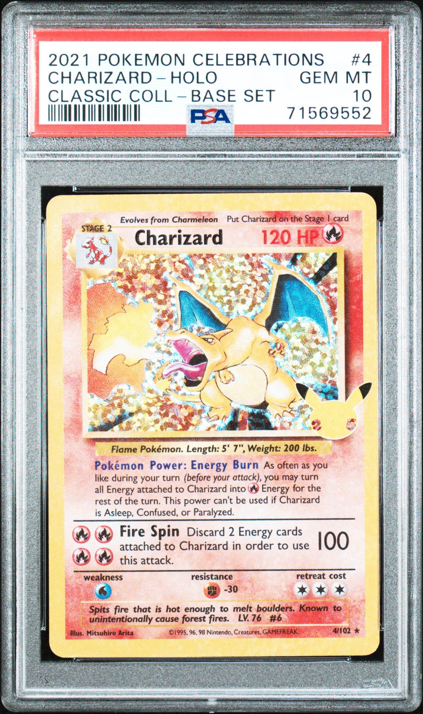 2021 Pokemon Celebrations Classic Collection 4 Charizard PSA