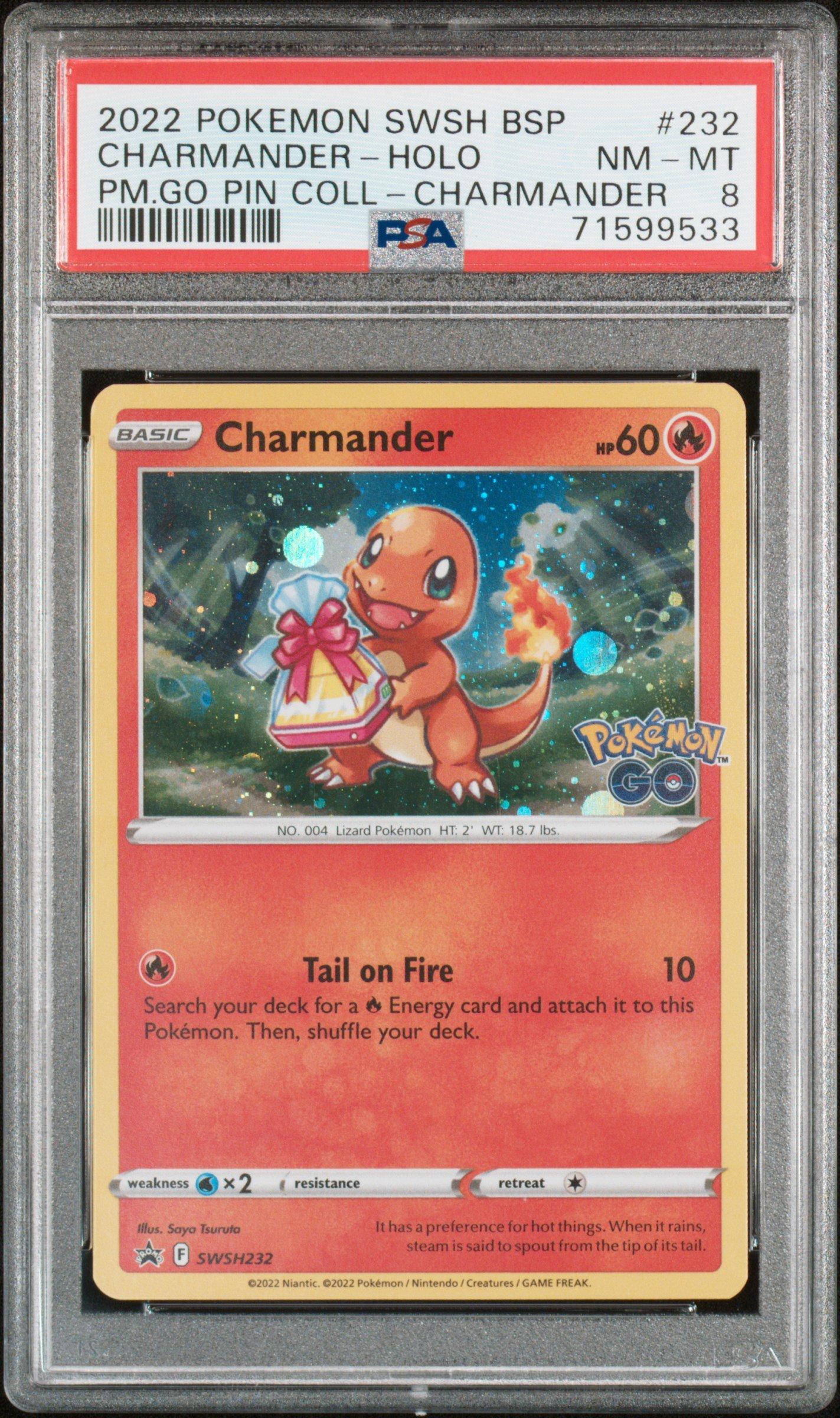 2022 Pokemon Swsh Black Star Promo 232 Charmander-holo Pokemon Go Pin  Collection-charmander PSA 8 Graded Card | GameStop
