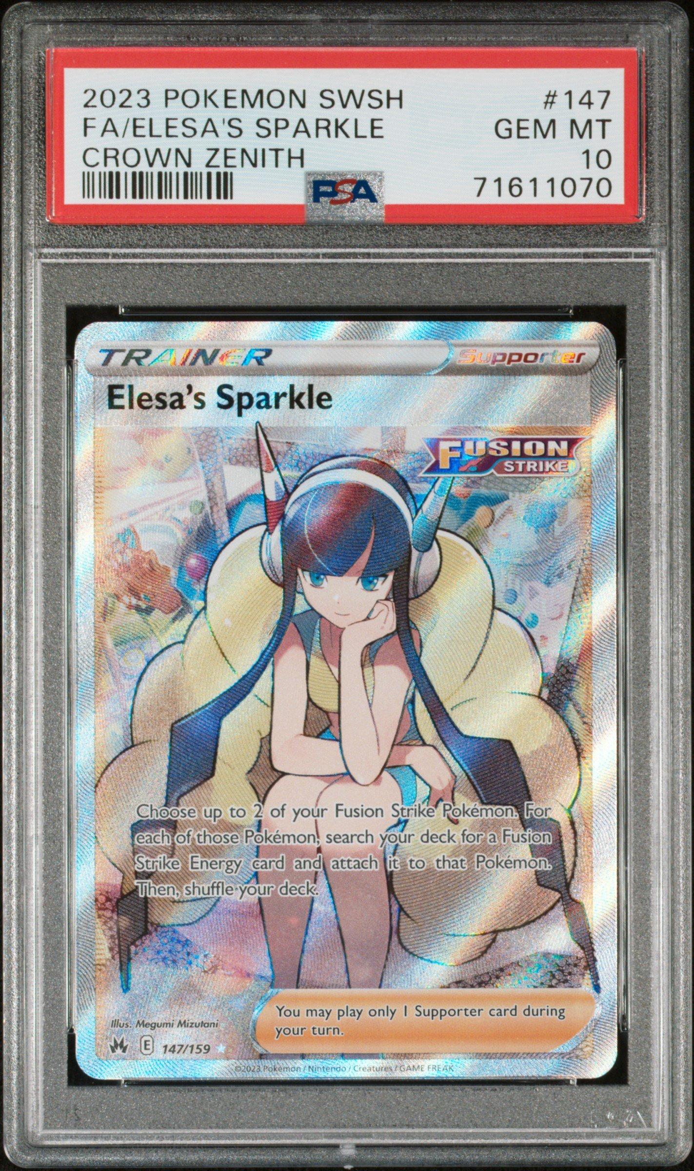 2023 Pokemon Sword And Shield Crown Zenith 147 Full Art/elesa's