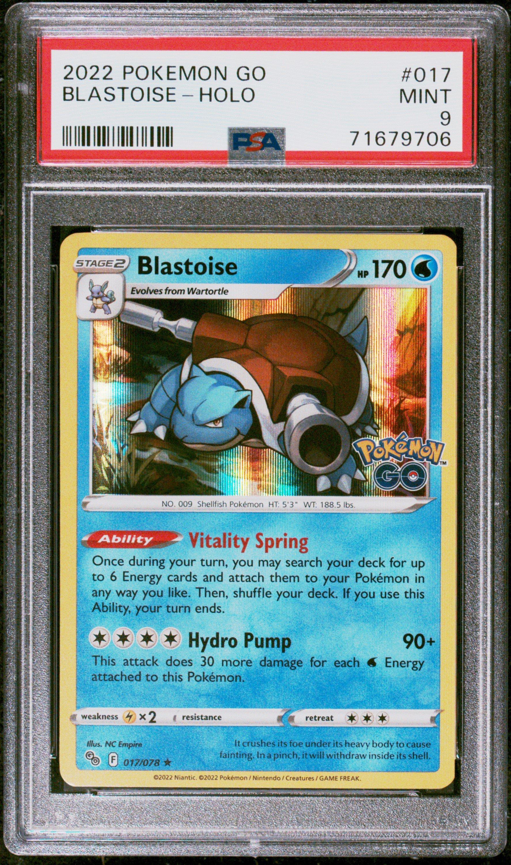 2022 Pokemon Go 017 Blastoise-holo PSA 9 Graded Card | GameStop