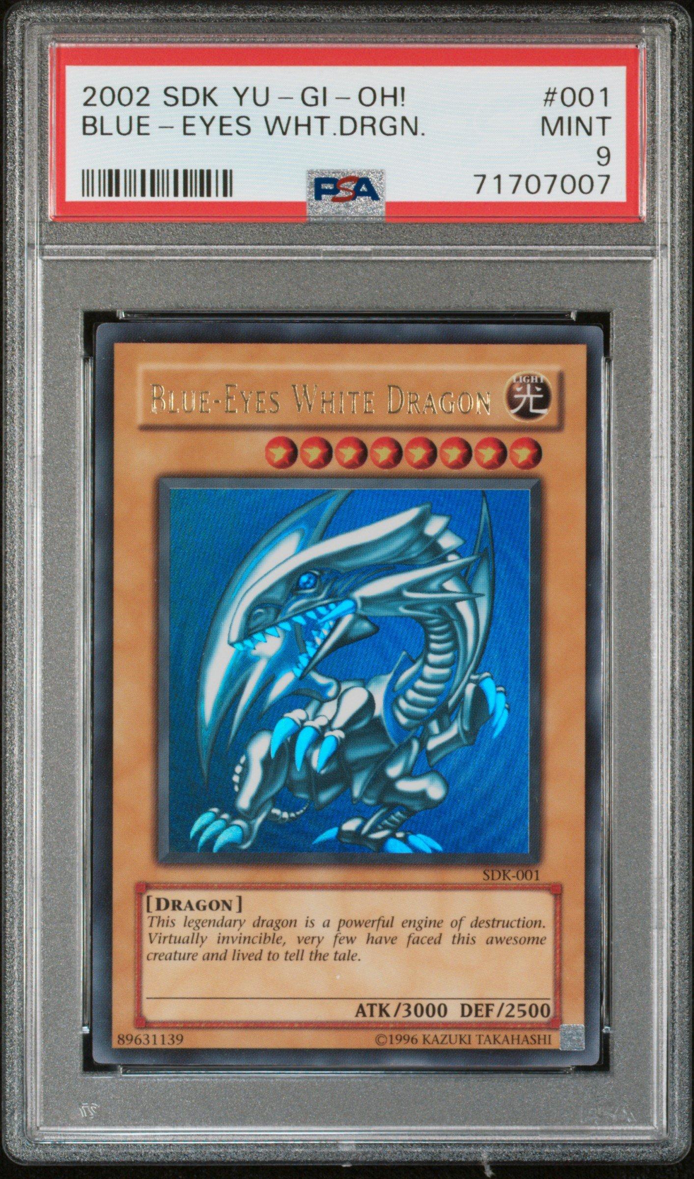2002 Yu-gi-oh! Starter Deck: Kaiba 001 Blue-eyes White Dragon PSA