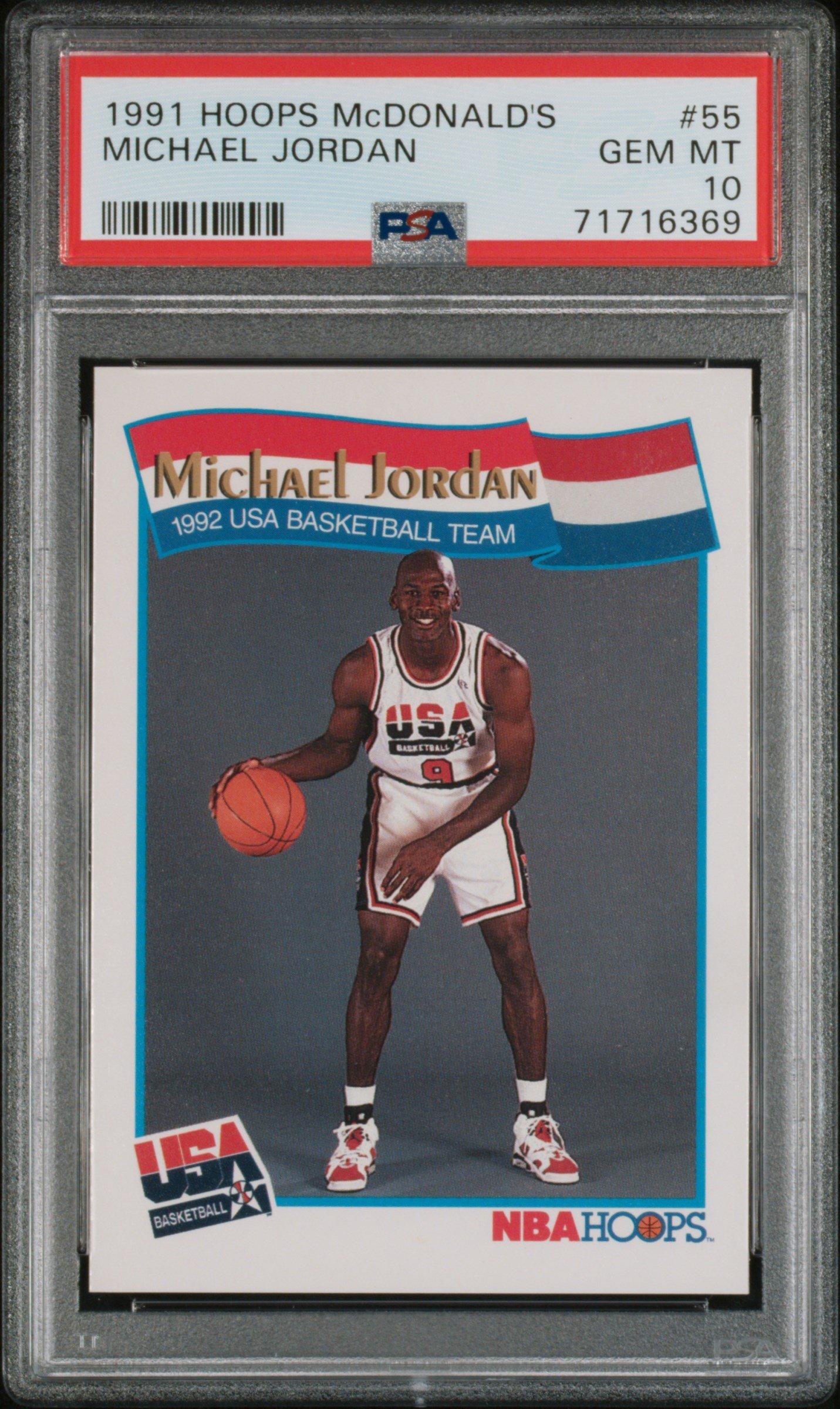1991 Hoops Mcdonald's 55 Michael Jordan PSA 10 Graded Card | GameStop