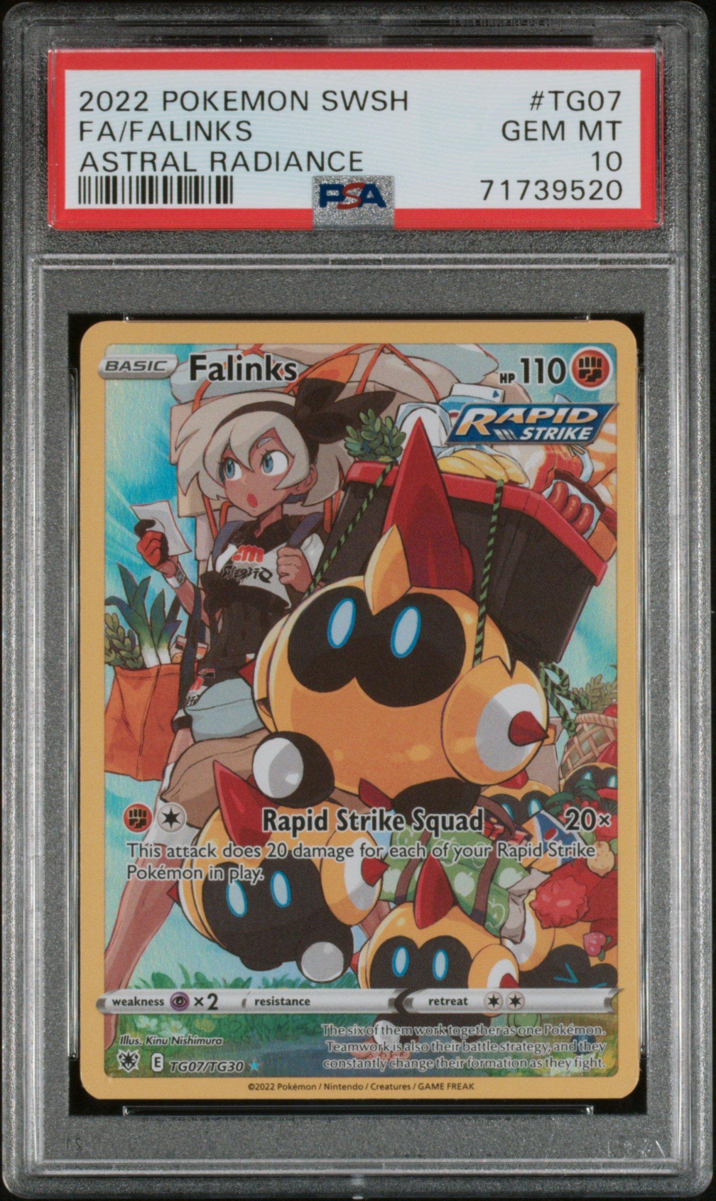 pokemon card falinks TCG Rare Shining Fates Shiny Vault Holo SV074/SV1  Pfaltzcraftsmore Colorless Rule Falinks V - SWSH02: Rebel