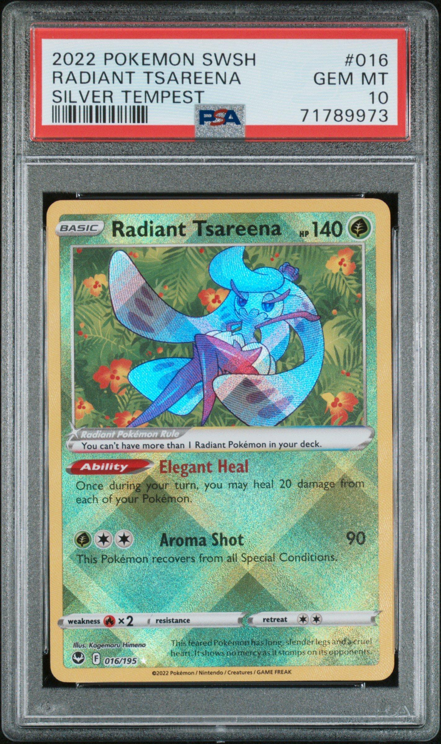 2022 Pokemon Sword & Shield Silver Tempest 016 Radiant Tsareena
