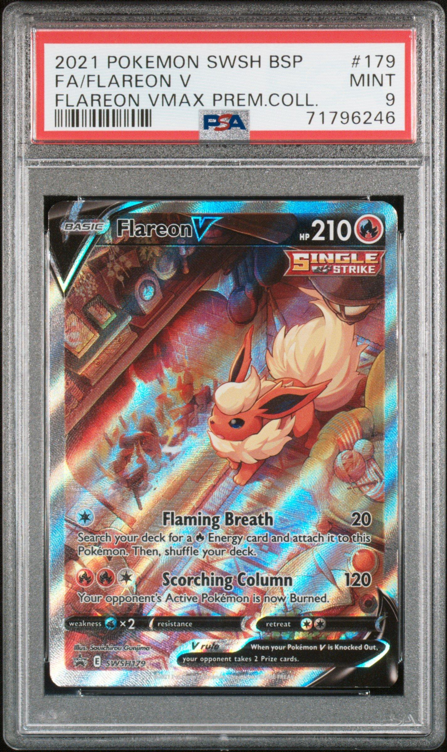 2021 Pokemon Swsh Black Star Promo 179 Fa/flareon V PSA 9 | GameStop