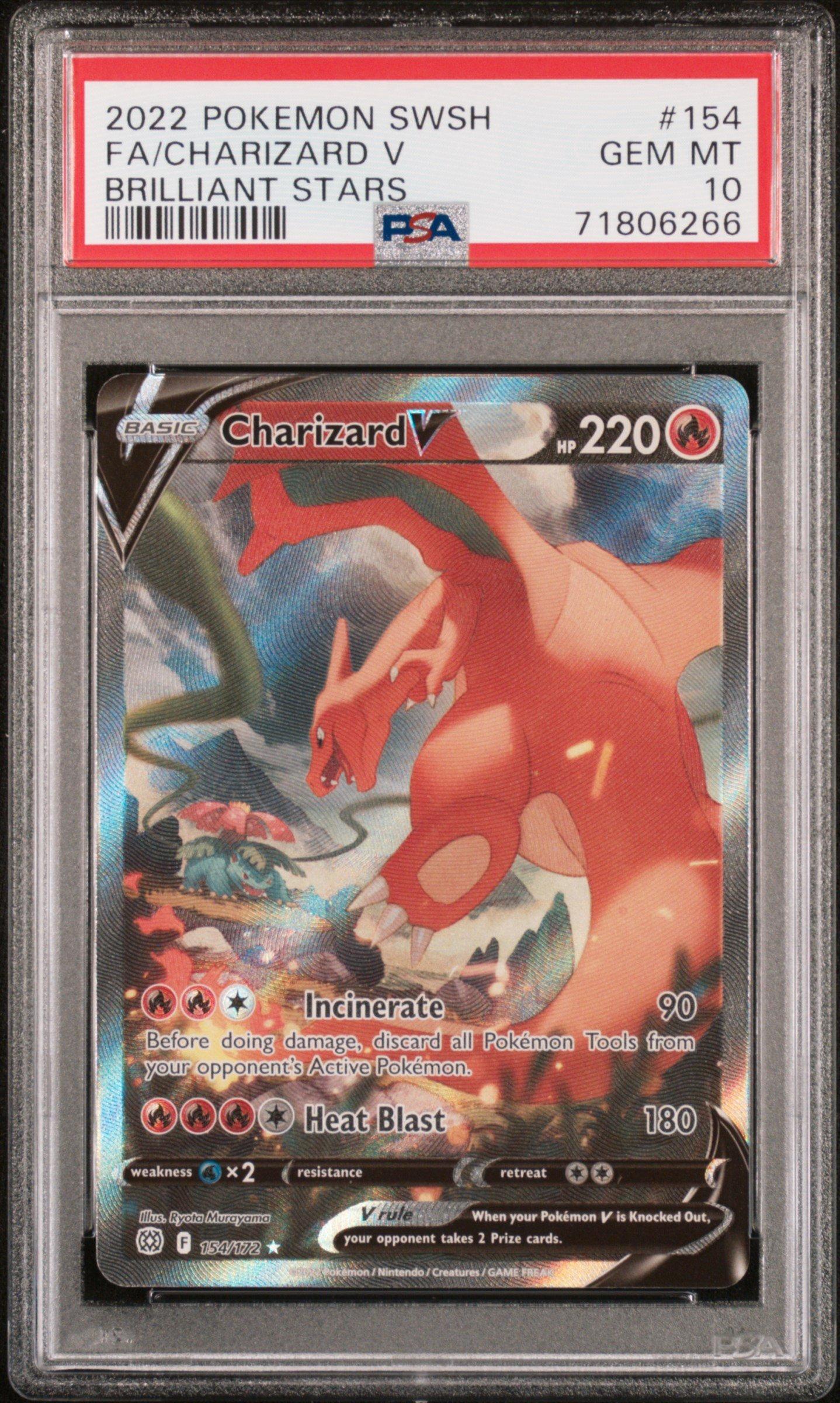2022 Pokemon Sword & Shield Brilliant Stars 154 Full Art/charizard