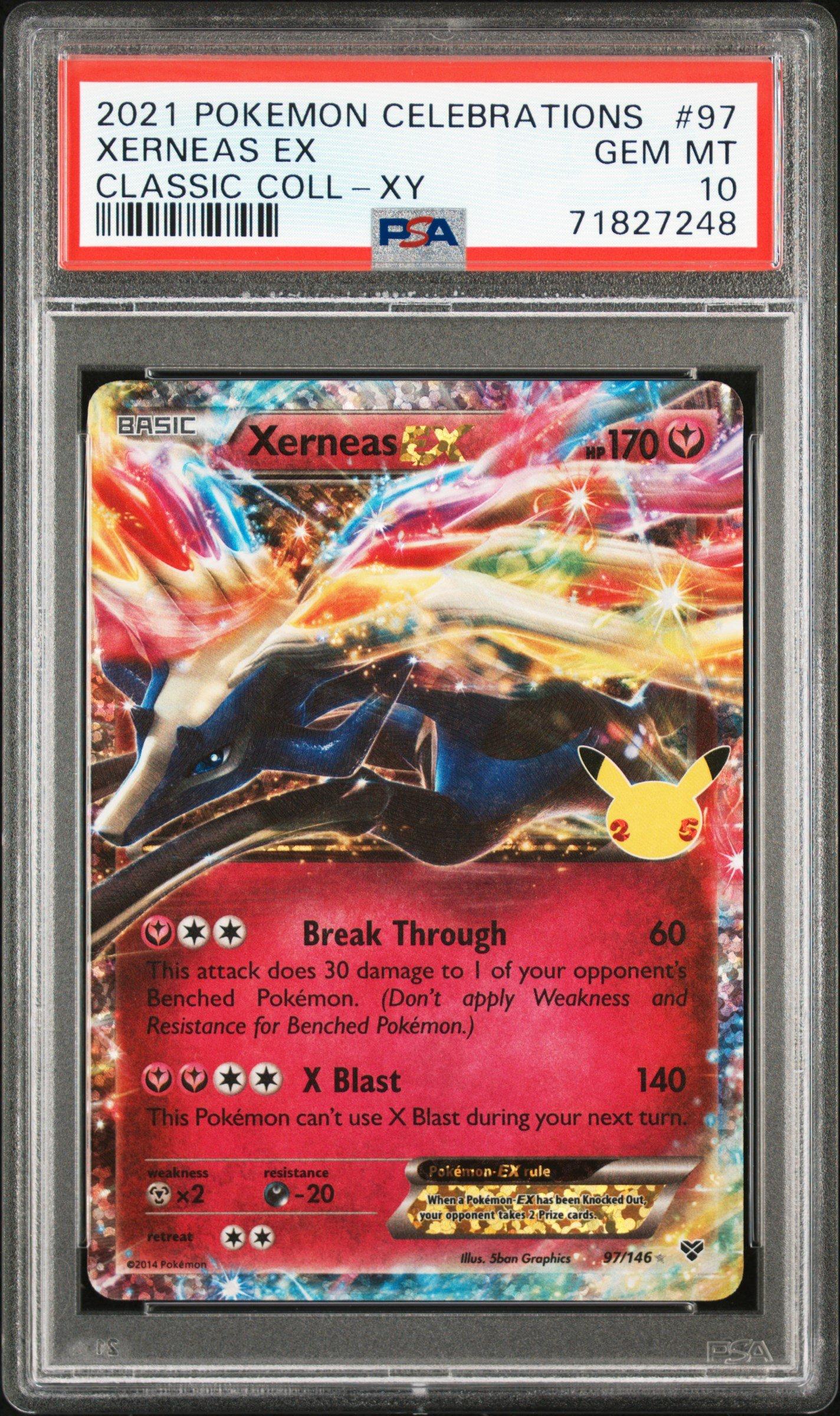 ポケモンカード 2021 Xerneas EX PSA 10 2021 Pokemon Celebrations Classic Collection 97 Xerneas Ex PSA 10
