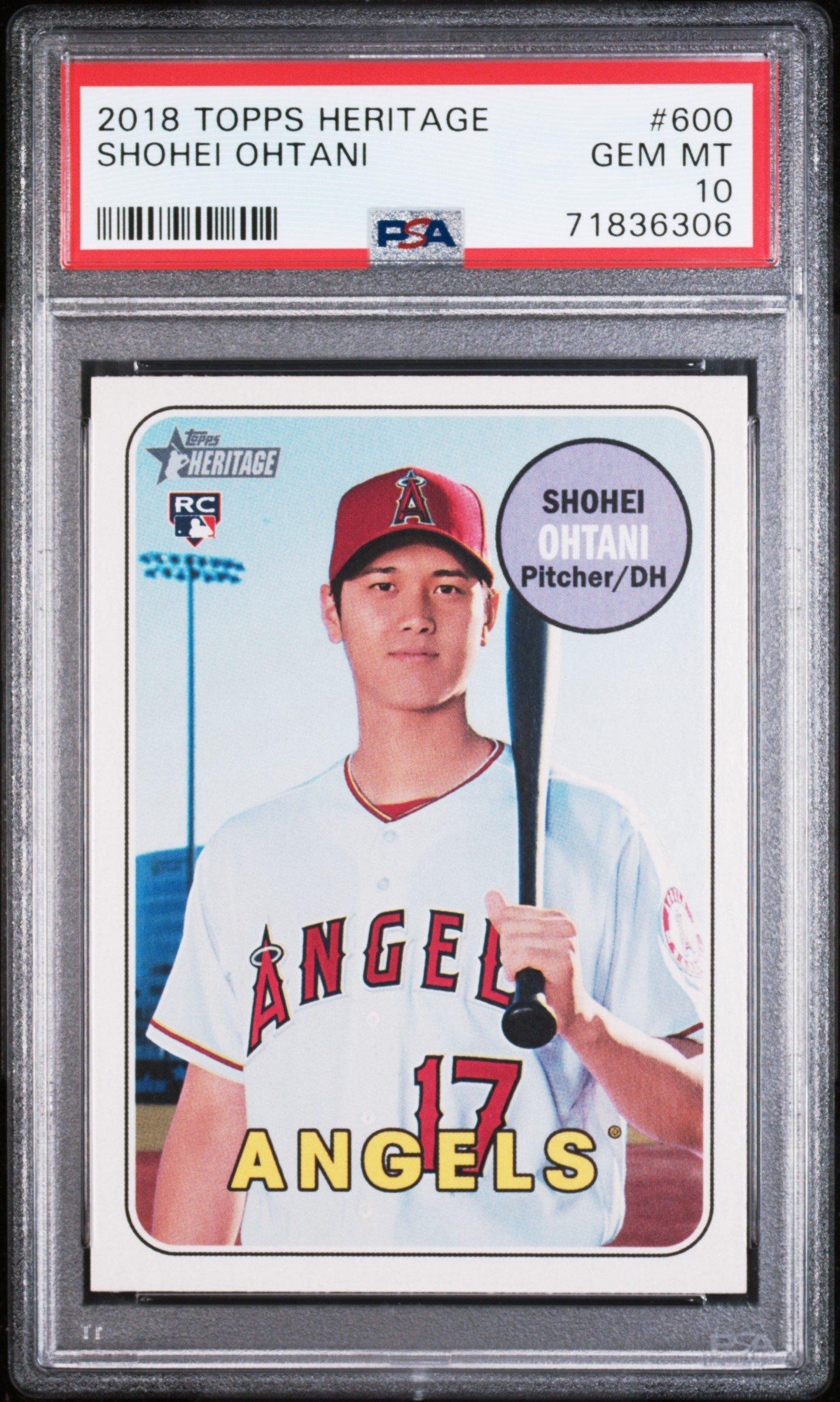 2018 Topps Heritage 600 Shohei Ohtani PSA 10 Graded Card | GameStop