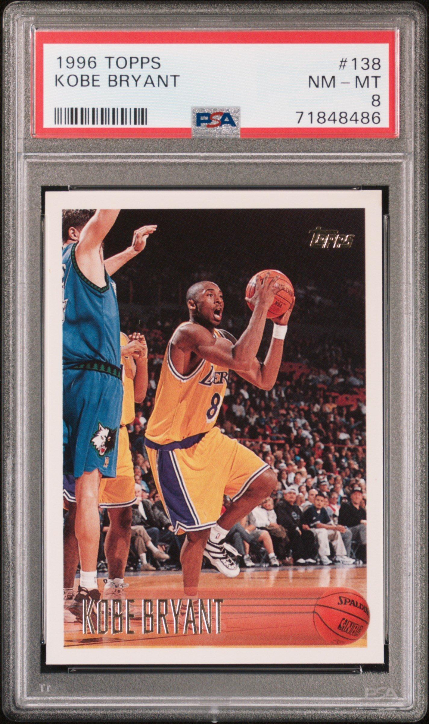 1996 Topps 138 Kobe Bryant PSA 8 Graded Card | GameStop