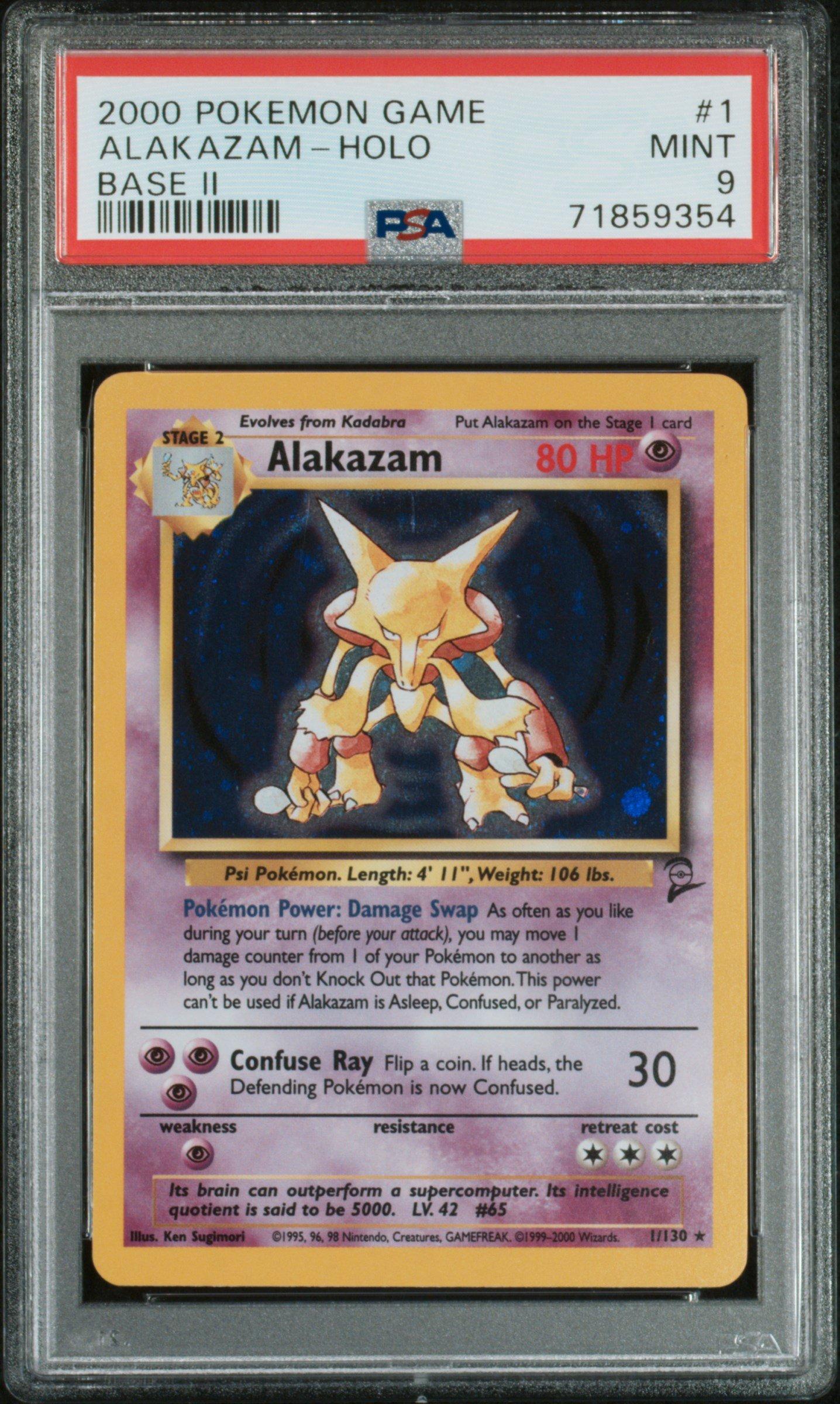 2000 Pokemon Game Base Ii 1 Alakazam-holo PSA 9 Graded Card | GameStop