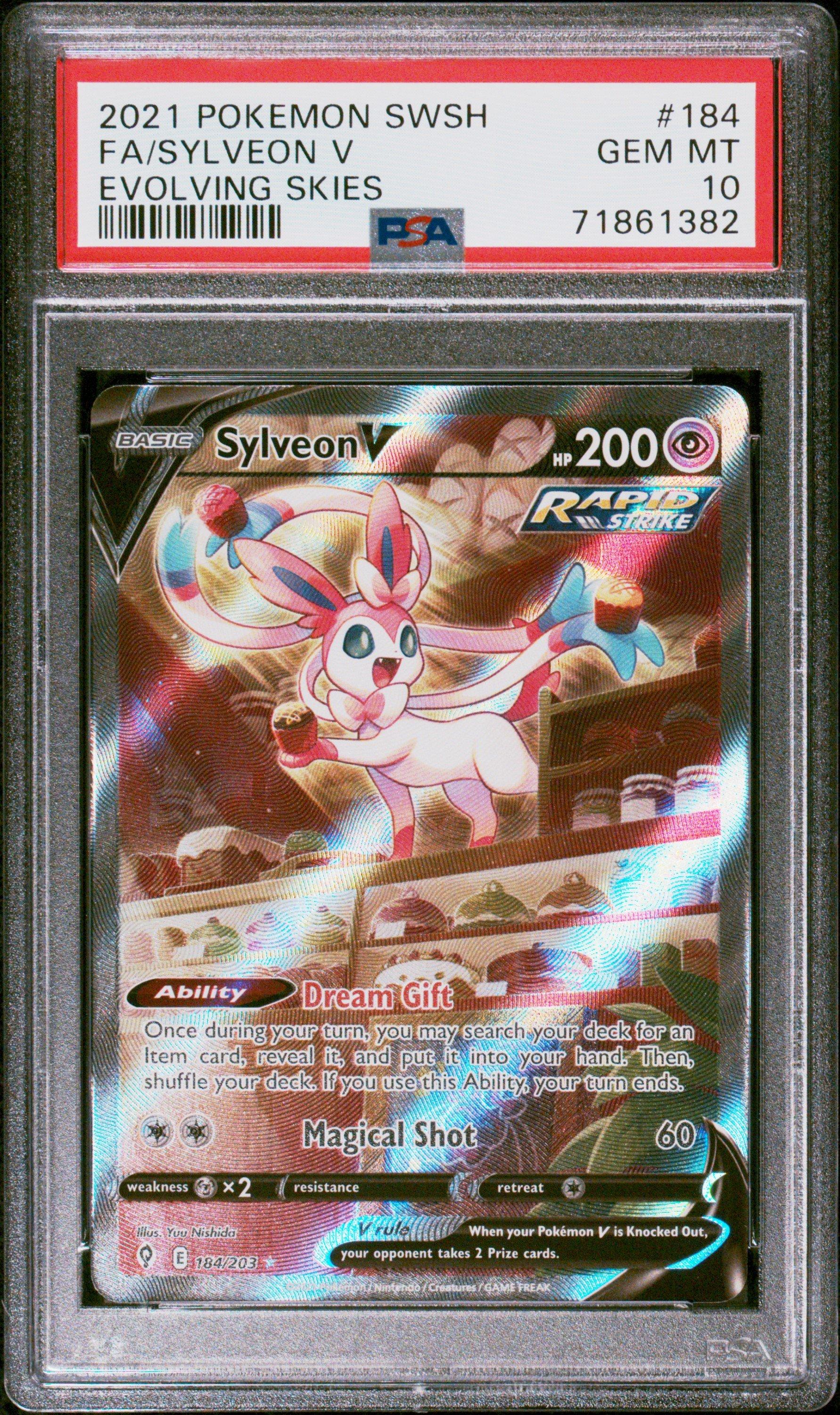 2021 Pokemon Sword & Shield Evolving Skies 184 Full Art/sylveon V