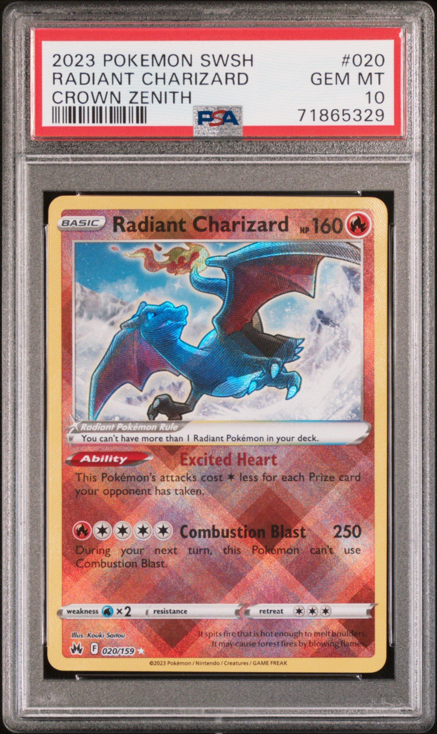 2023 Pokemon Sword And Shield Crown Zenith 020 Radiant Charizard