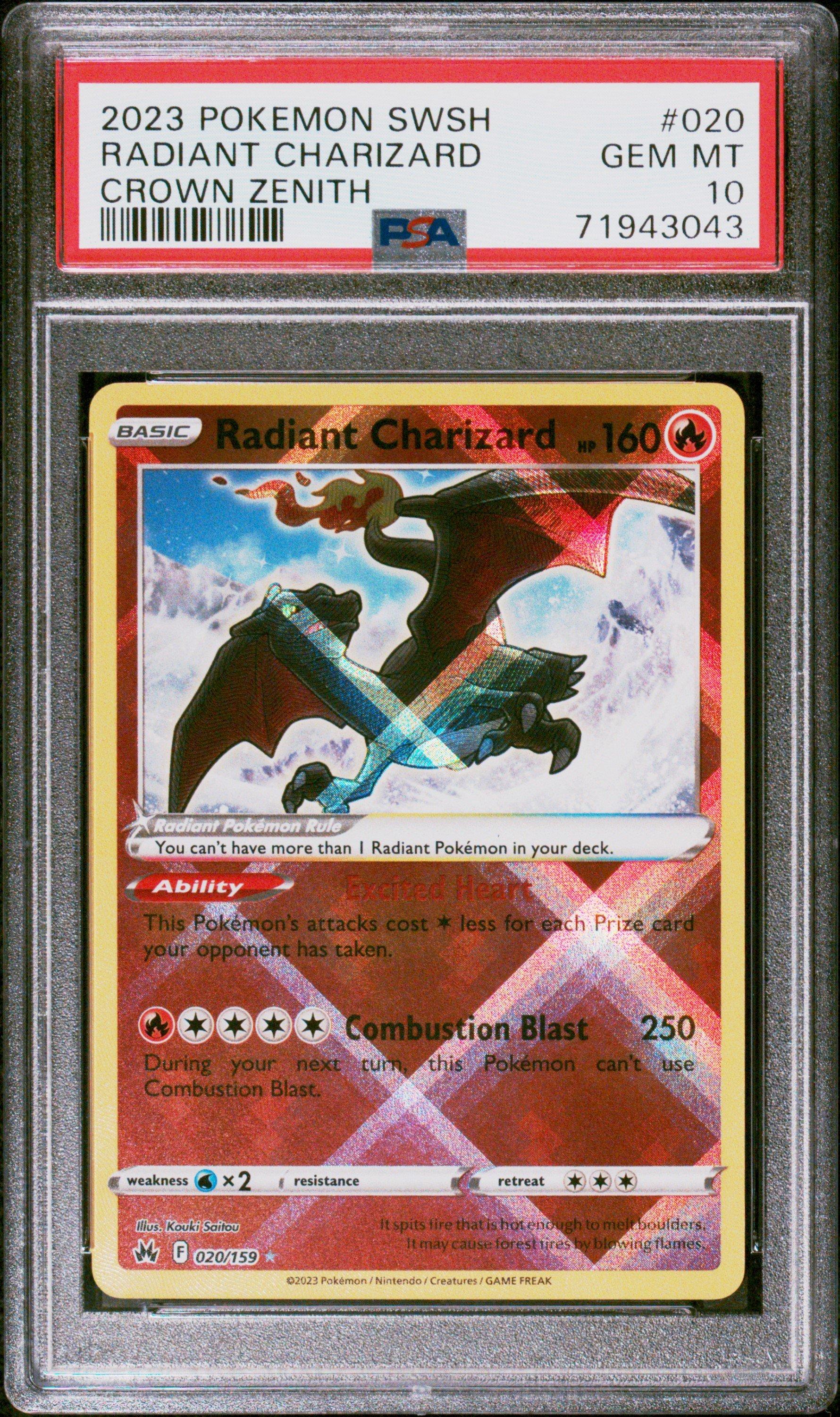 2023 Pokemon Sword And Shield Crown Zenith 020 Radiant Charizard