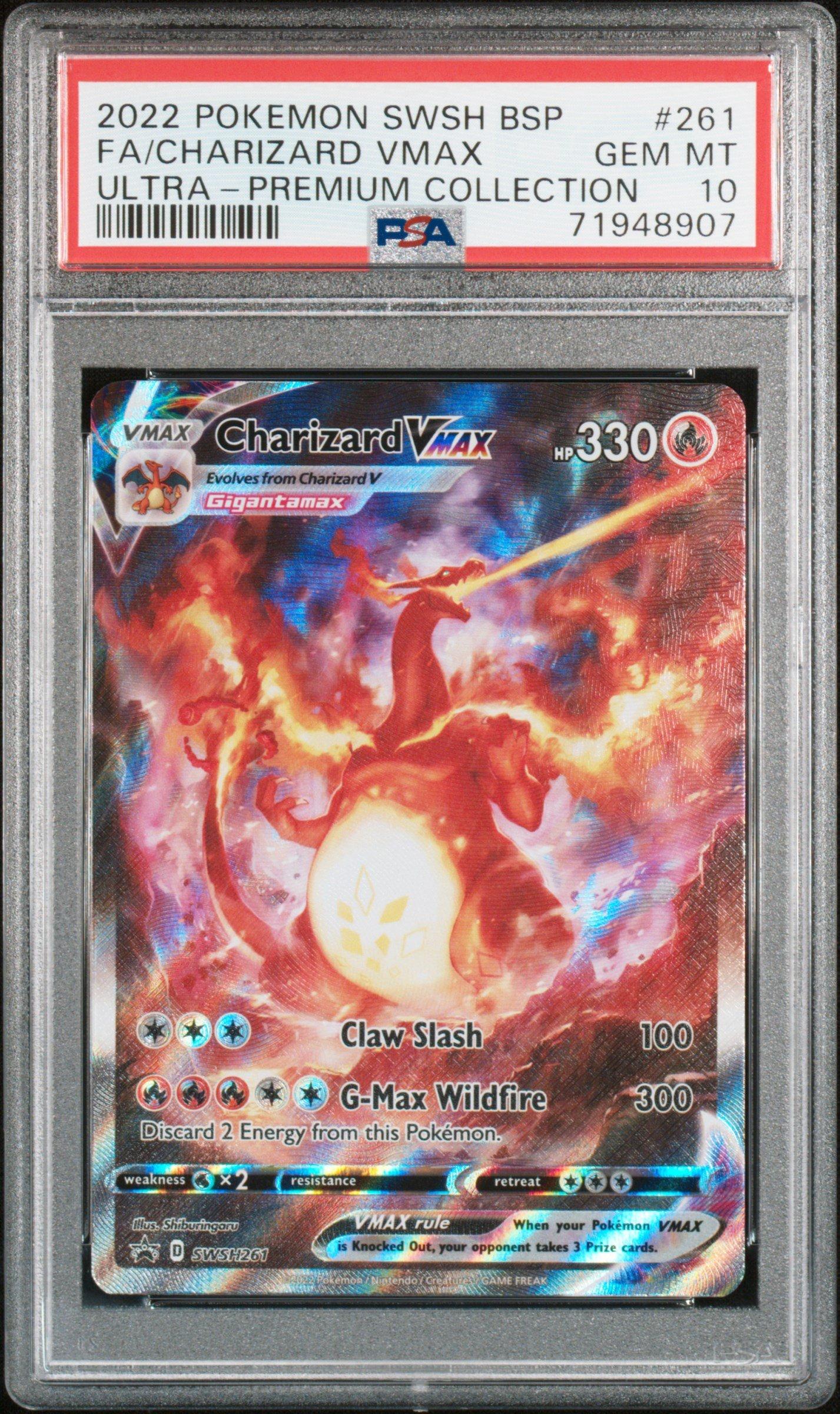 2022 Pokemon Swsh Black Star Promo 261 Full Art/charizard Vmax