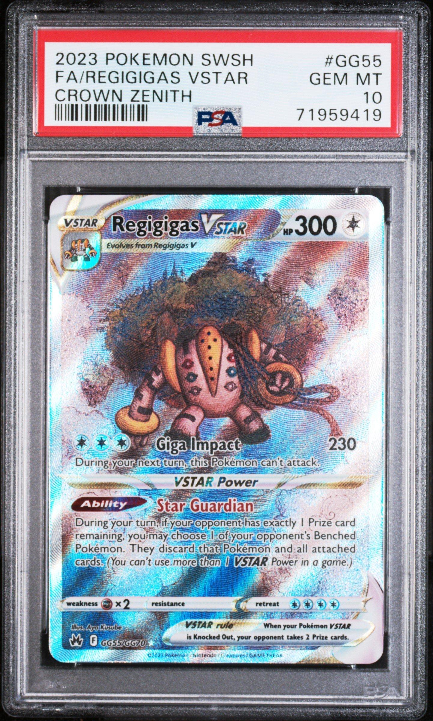 2023 Pokemon Sword And Shield Crown Zenith Gg55 Full Art/regigigas