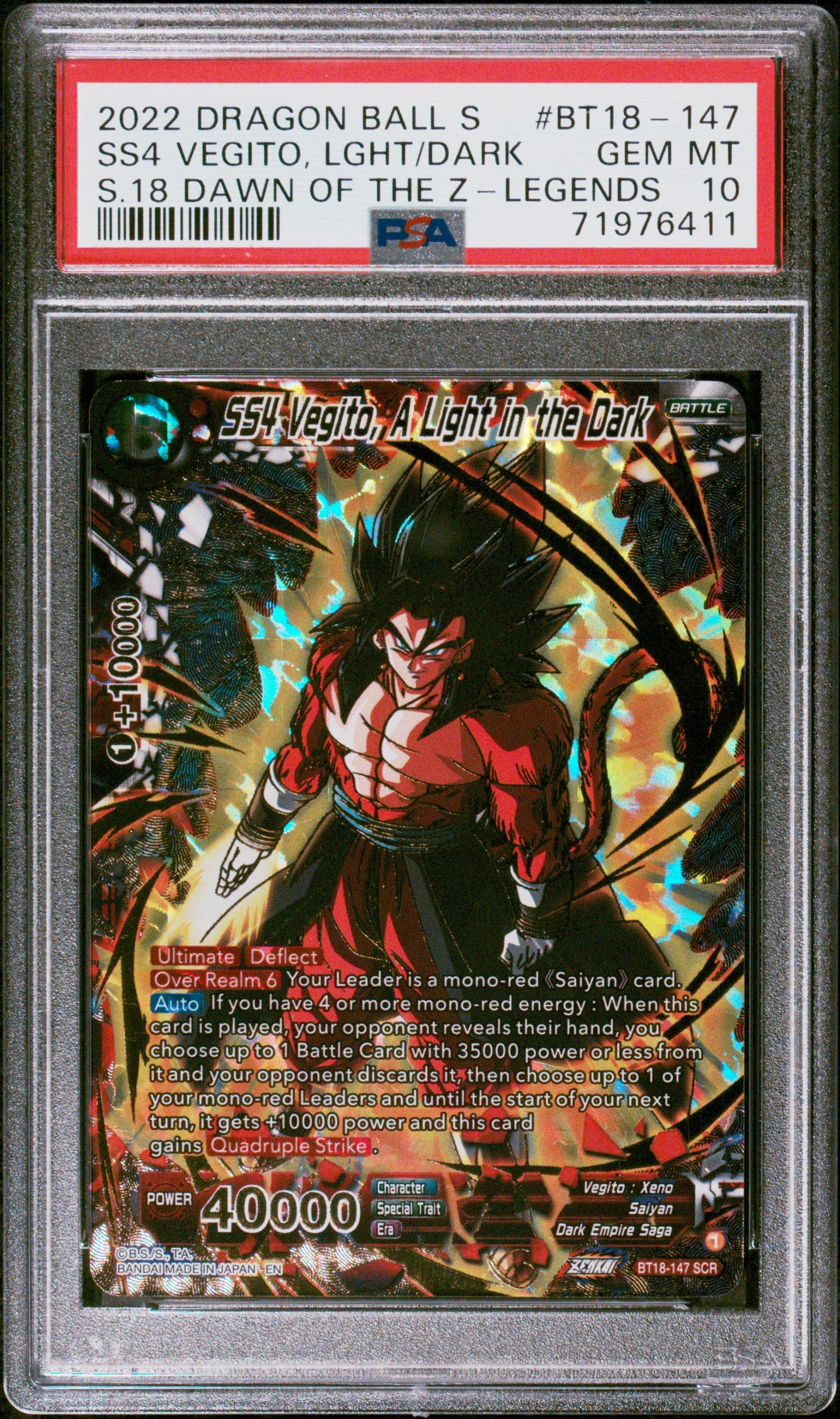 BT18-147 SCR ドラゴンボール　ベジット　4 2022 Dragon Ball Super Card Game Series 18 Dawn Of The Z-legends