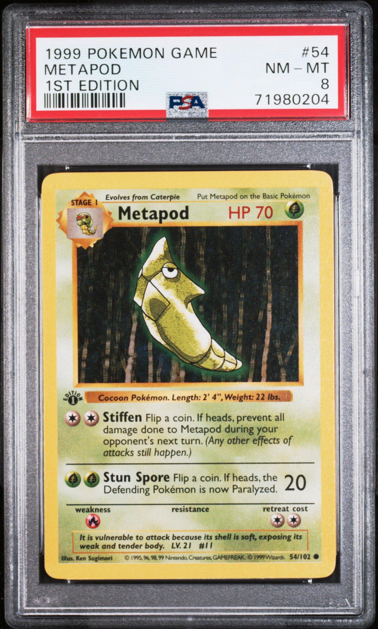 1st edition graded pokemon cards TCG Card: 2001 VS Lance's Charizard (1st Edition) Japan  Vancity CJ Trading Each card in the Mythic Edition pack is not only visually captivating but also holds value 1999 Pokemon Game 54 Metapod
