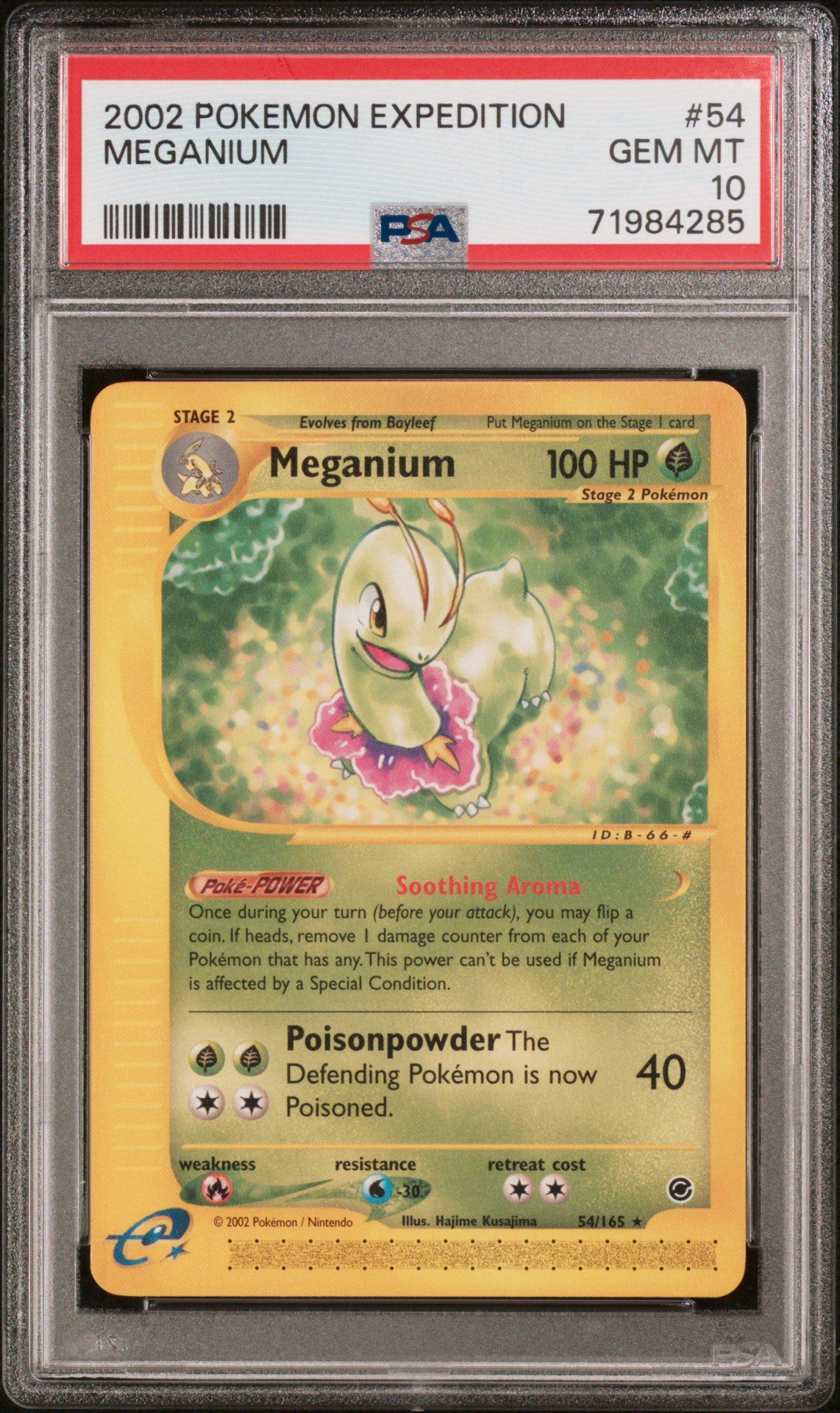 POKEMON EXPEDITION 2002 Pokemon Expedition 54 Meganium PSA 10 | The Market  Place