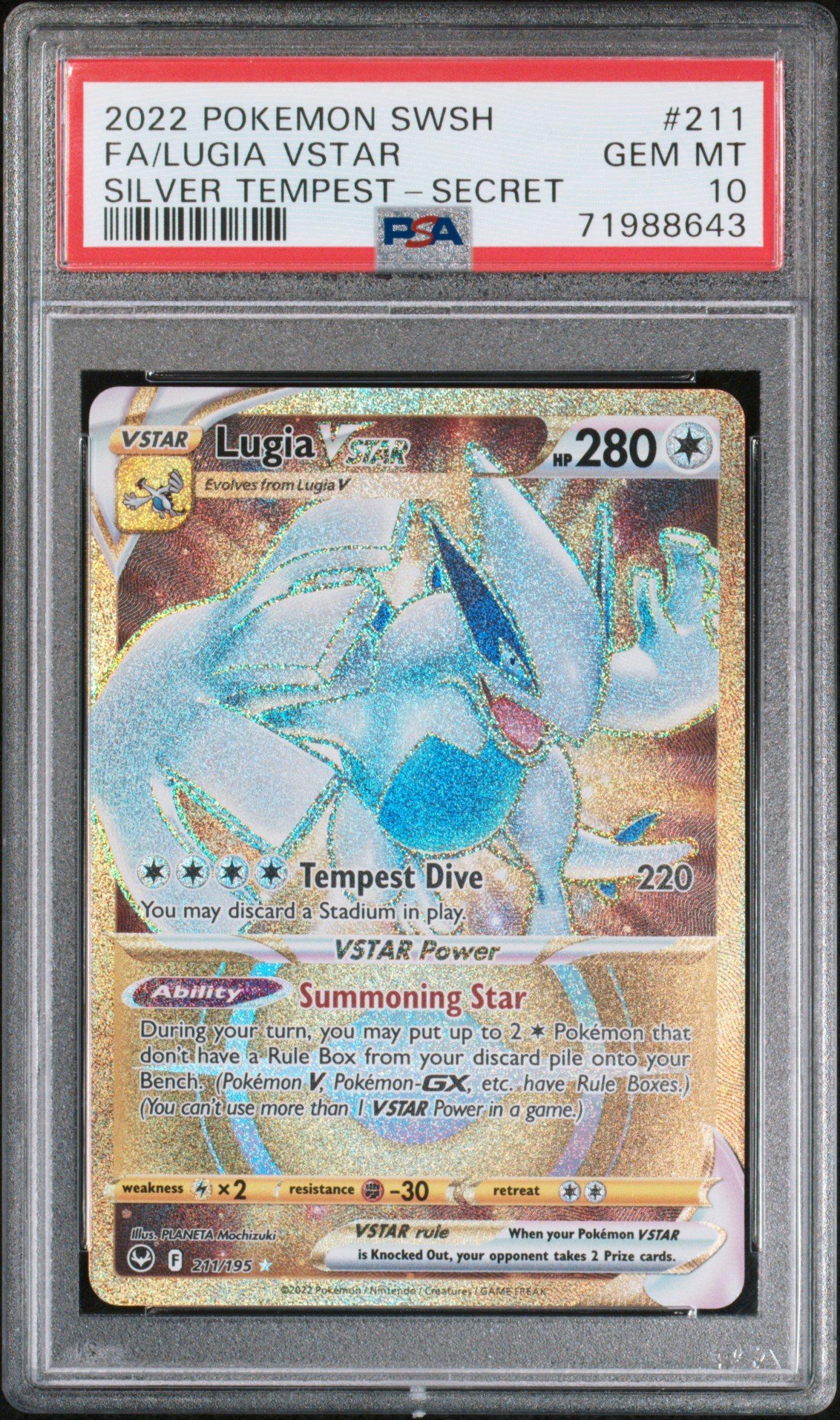 2022 Pokemon Sword & Shield Silver Tempest 211 Full Art/lugia