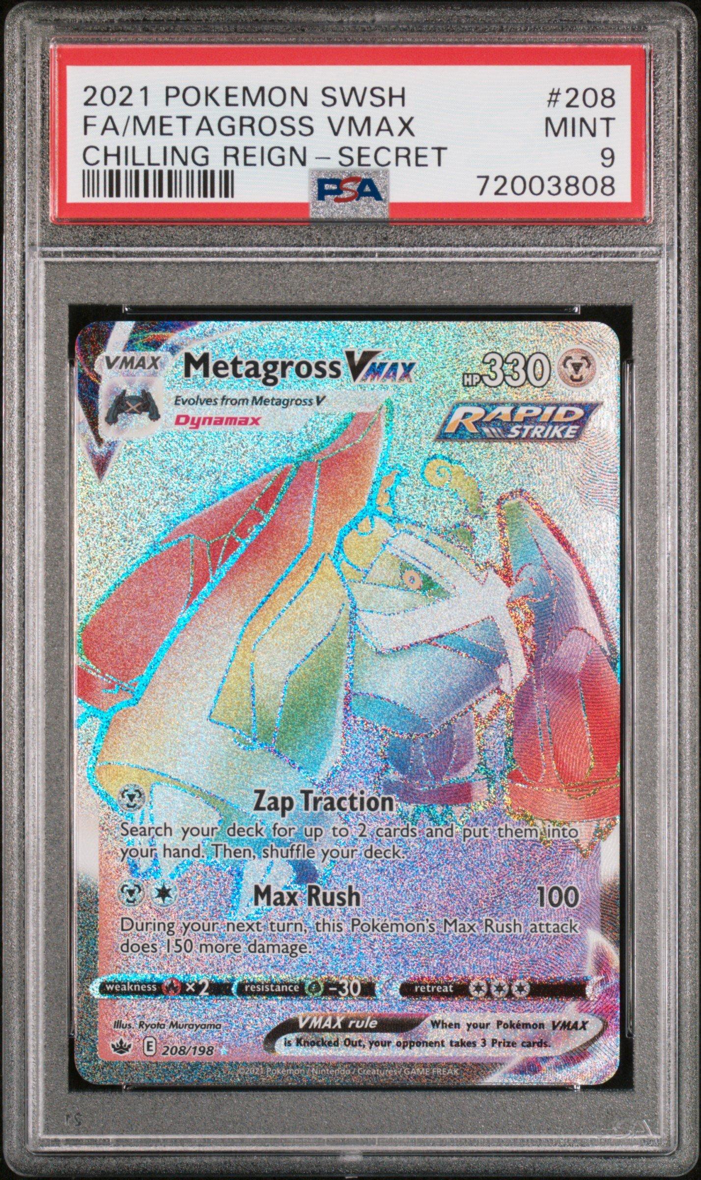 2021 Pokemon Sword & Shield Chilling Reign 208 Full Art/metagross