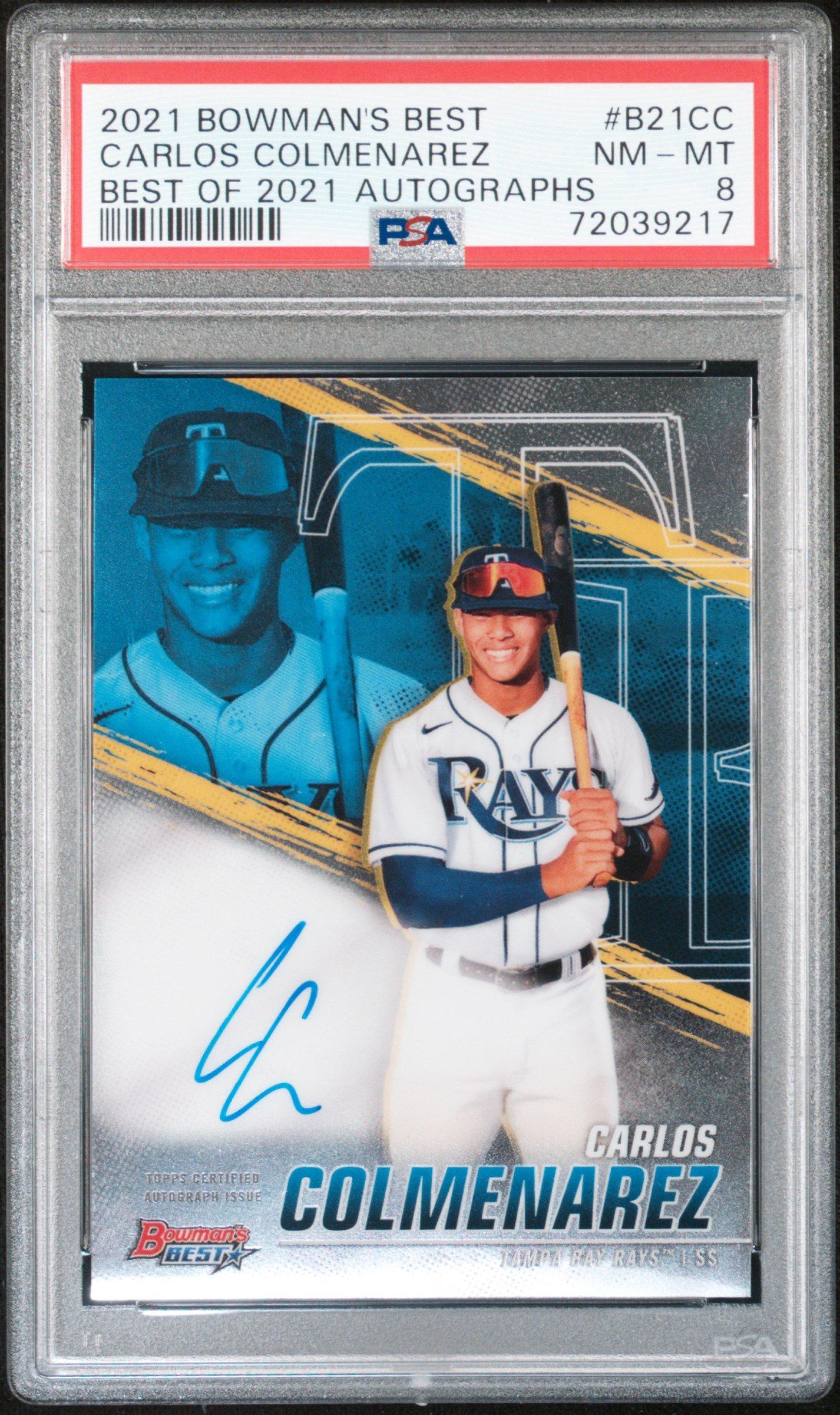 2021 Bowman's Best Best Of 2021 Autographs B21cc Carlos Colmenarez PSA