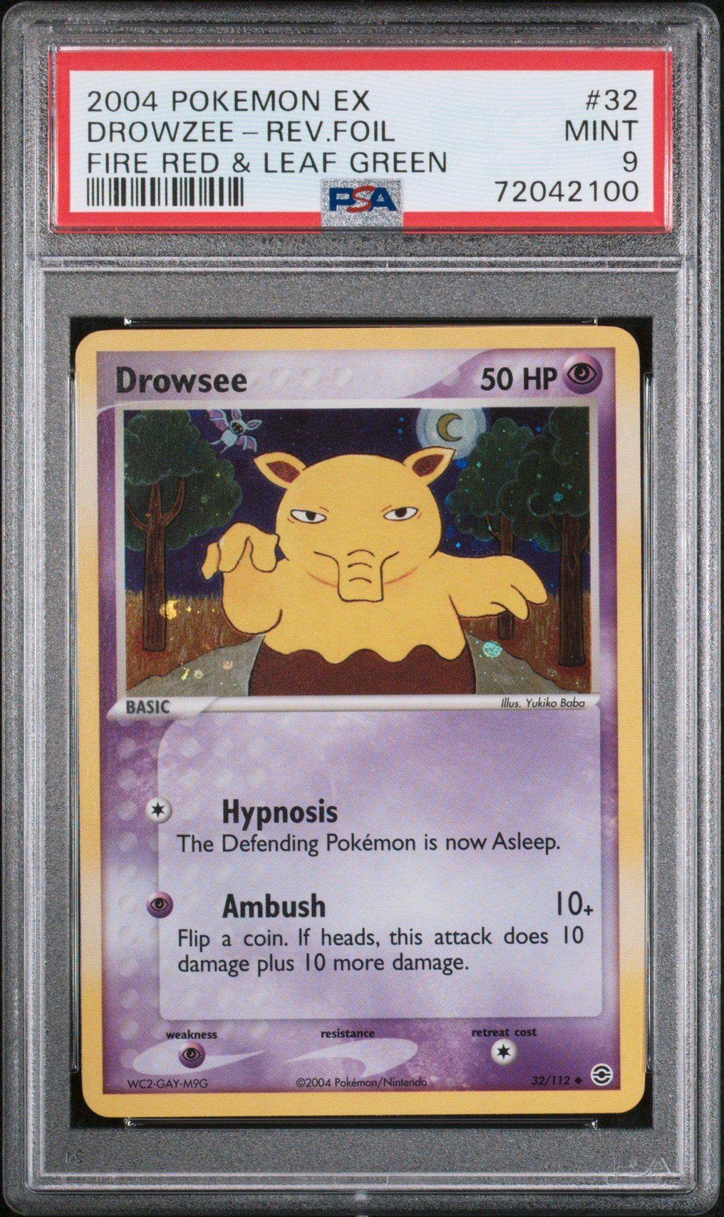 1995 drowzee pokemon card 1995 Drowzee Pokmon Card 49/102