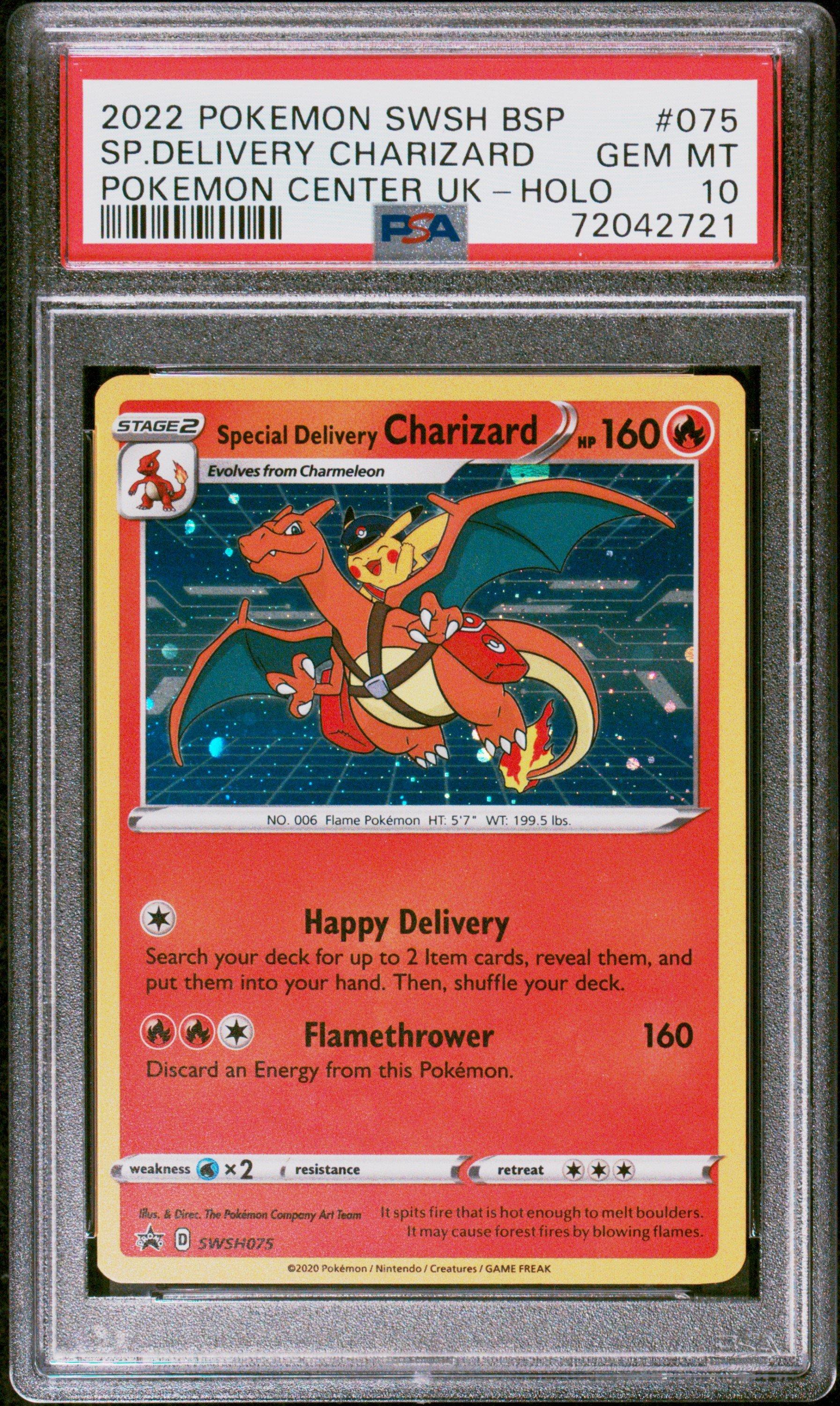 2022 Pokemon Swsh Black Star Promo 075 Sp.delivery Charizard PSA 10 ...