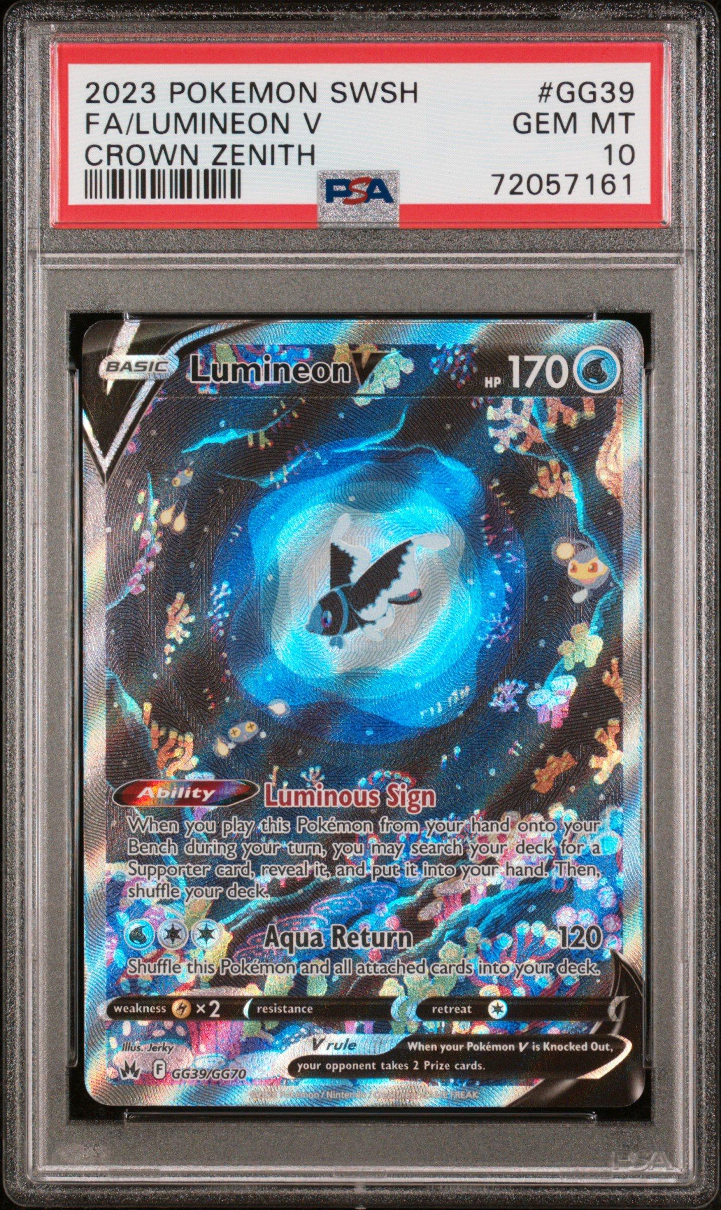 lumineon pokemon card shuffle your deck Lumineon V - Crown Zenith: