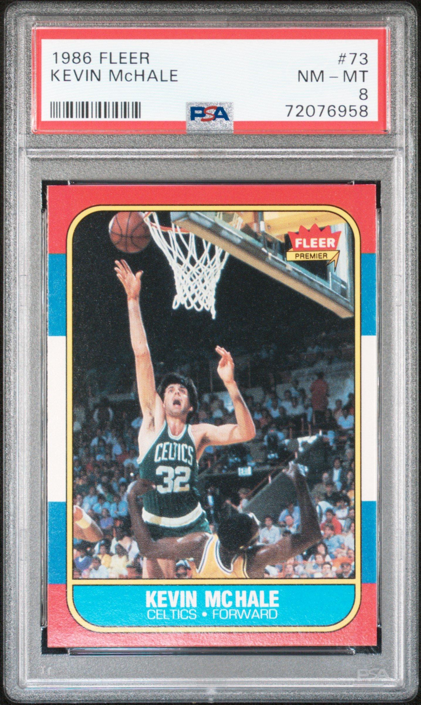 1986 Fleer 73 Kevin Mchale PSA 8