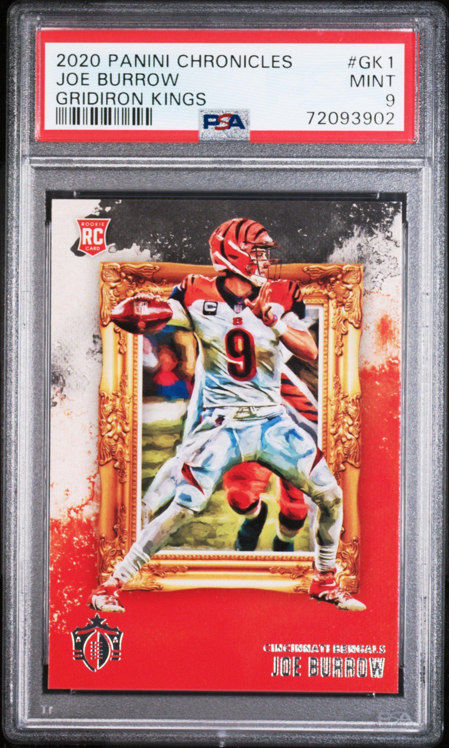 2020 Panini Chronicles Gridiron Kings Gk1 Joe Burrow PSA 9