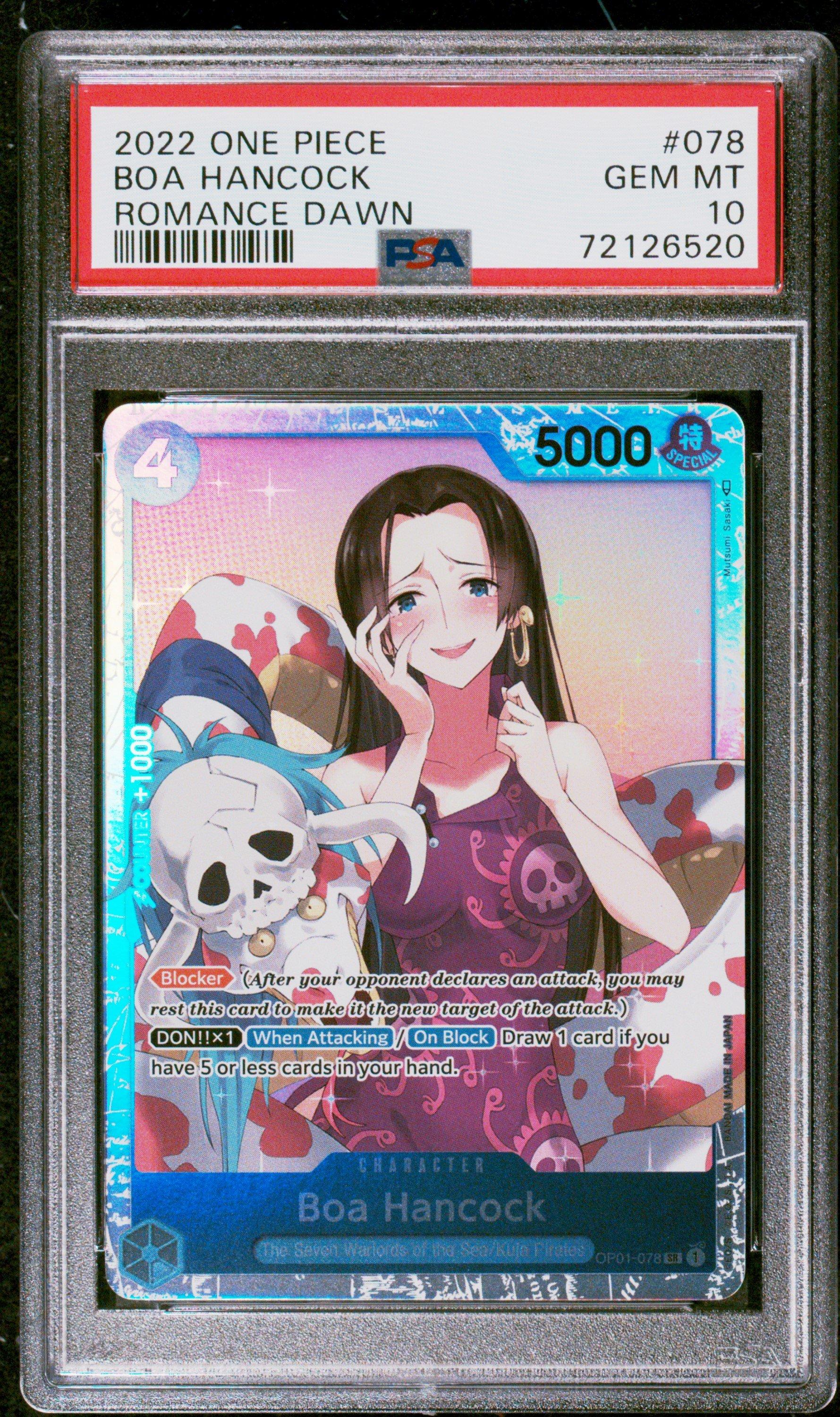 2022 One Piece Op01-romance Dawn 078 Boa Hancock PSA 10 Graded